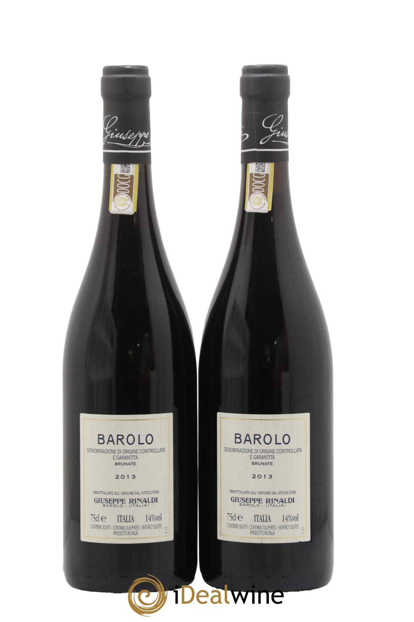 Barolo DOCG Brunate Giuseppe Rinaldi 2013 - Lot of 2 bottles - 1