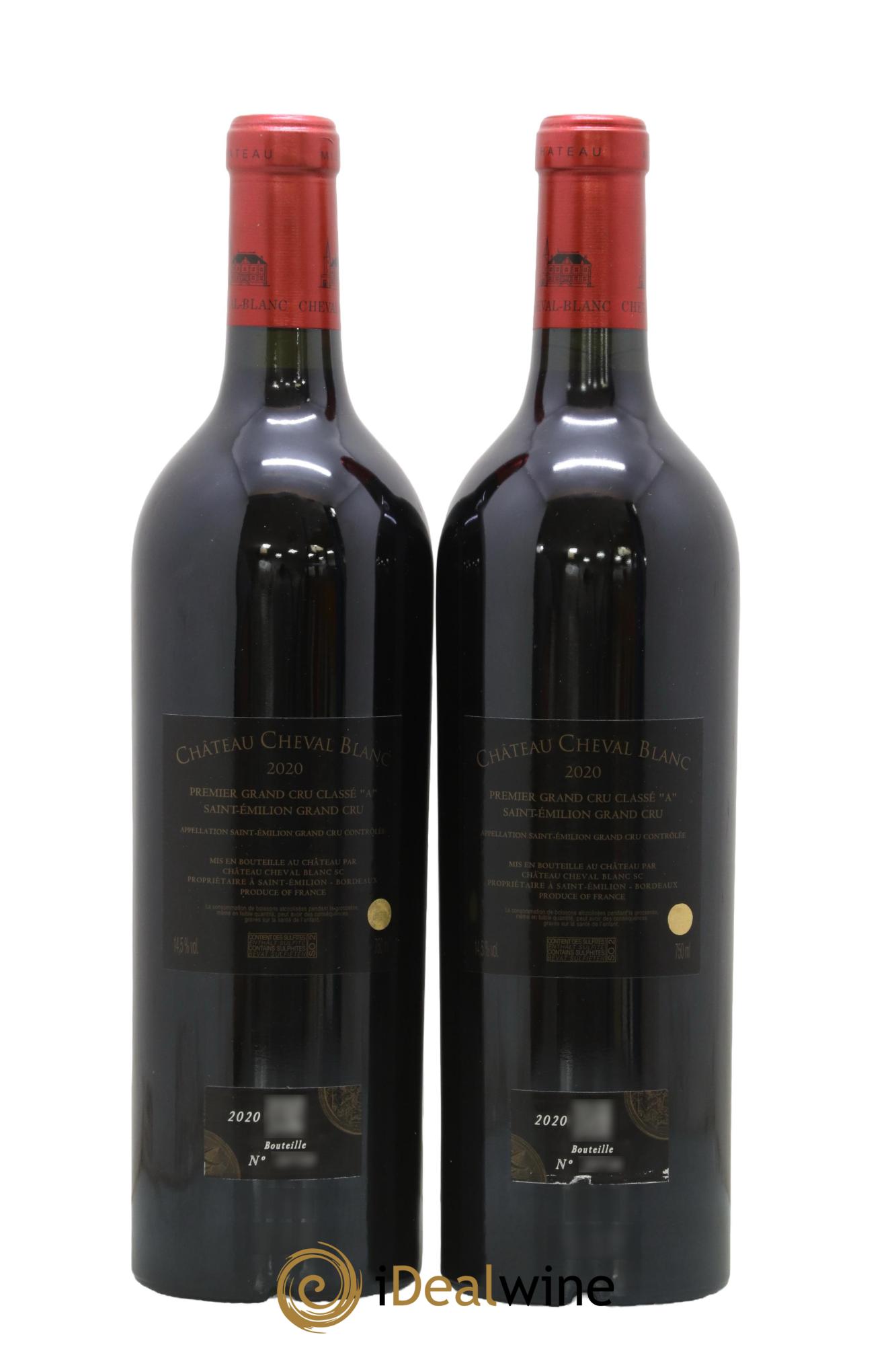 Château Cheval Blanc 1er Grand Cru Classé A 2020 - Lot de 2 bouteilles - 1