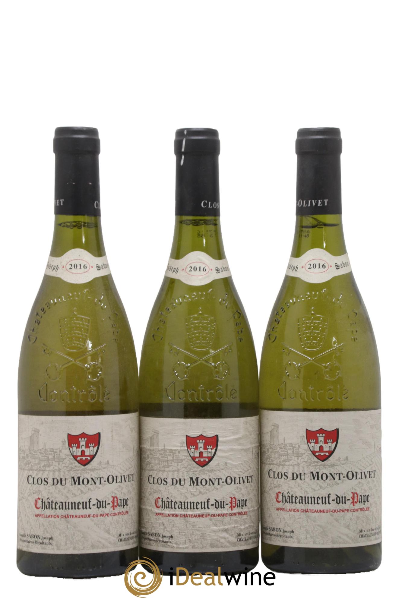 Châteauneuf-du-Pape Clos du Mont-Olivet 2016 - Lot de 3 bouteilles - 0