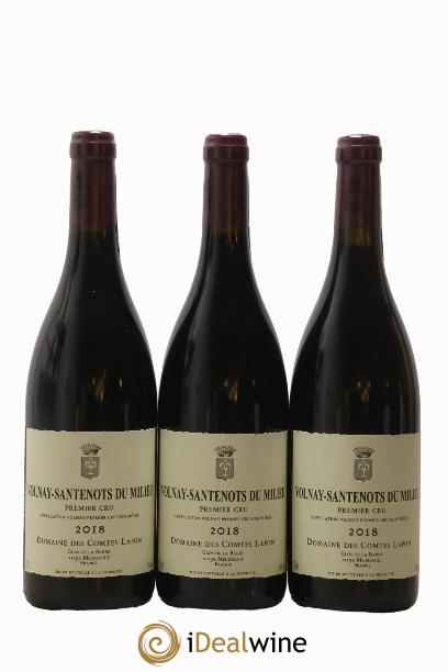 Volnay 1er Cru Santenots du Milieu Comtes Lafon (Domaine des) 2018 - Lot de 3 bouteilles - 0