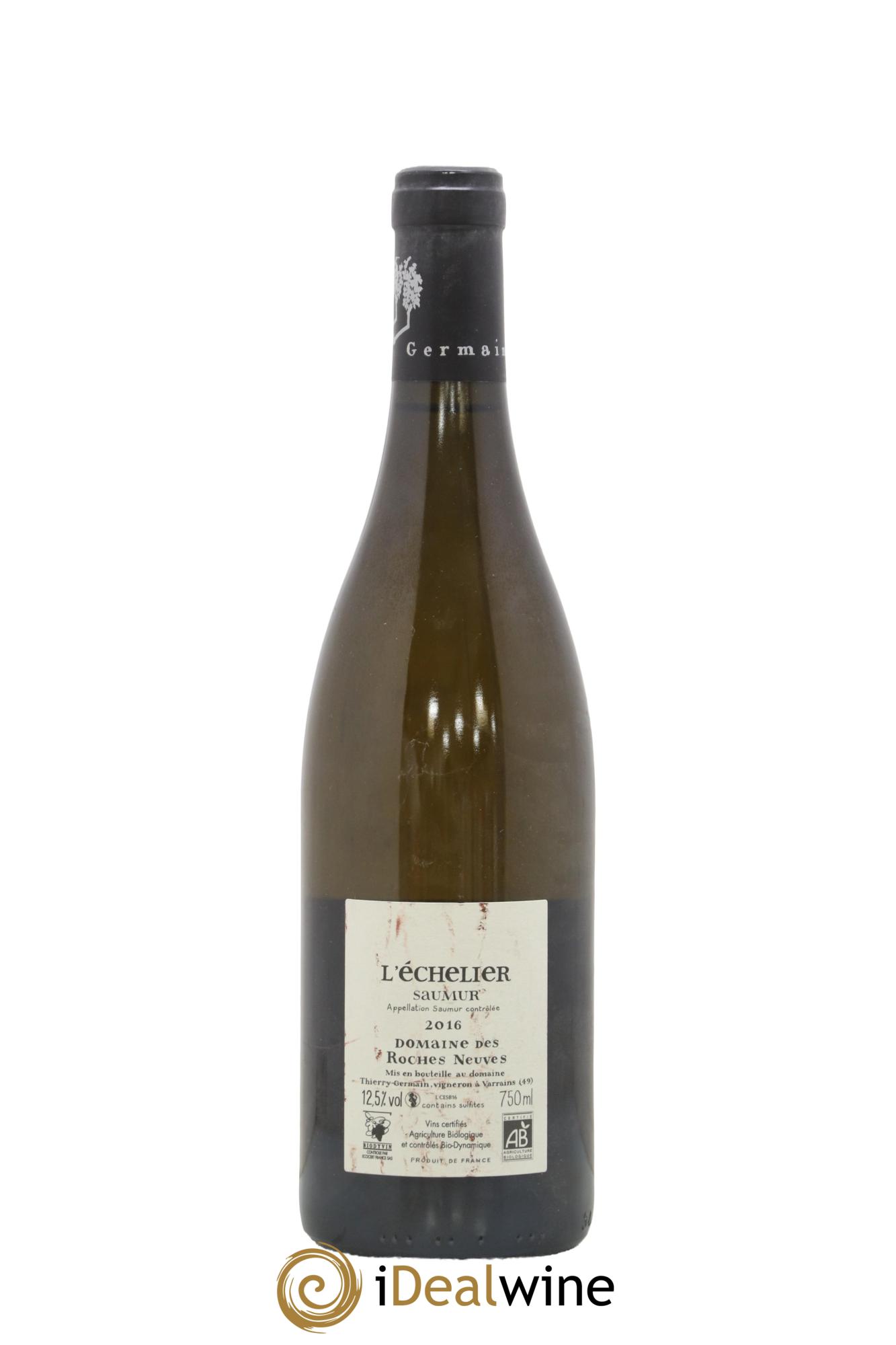 Saumur l'Echelier Domaine des Roches Neuves - Thierry Germain 2016 - Lot de 1 bouteille - 1