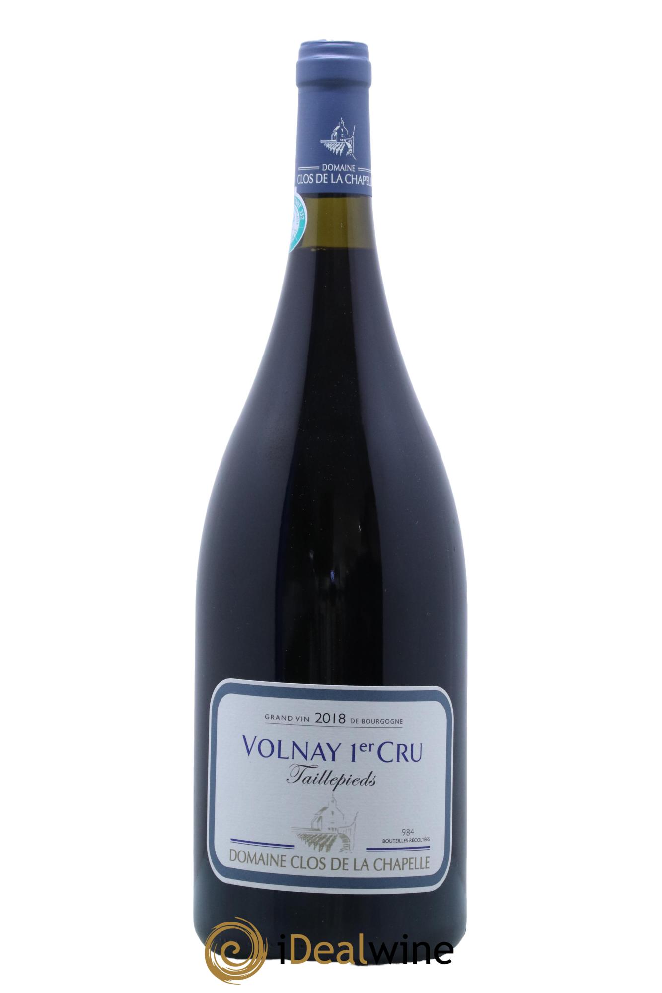 Volnay 1er Cru Taillepieds Domaine Clos de la Chapelle 2018 - Lot de 1 magnum - 0