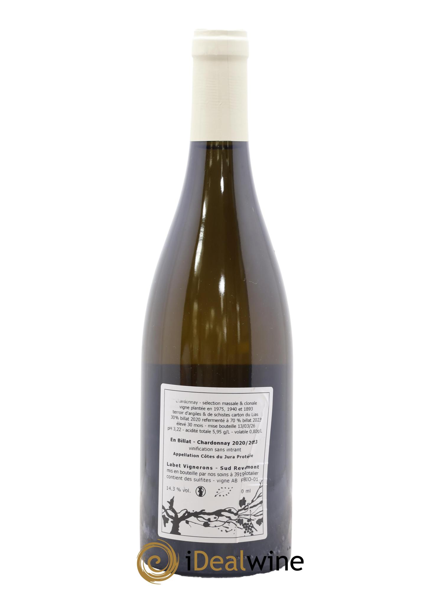 Côtes du Jura Chardonnay En Billat Labet (Domaine) - Lotto di 1 bottiglia - 1