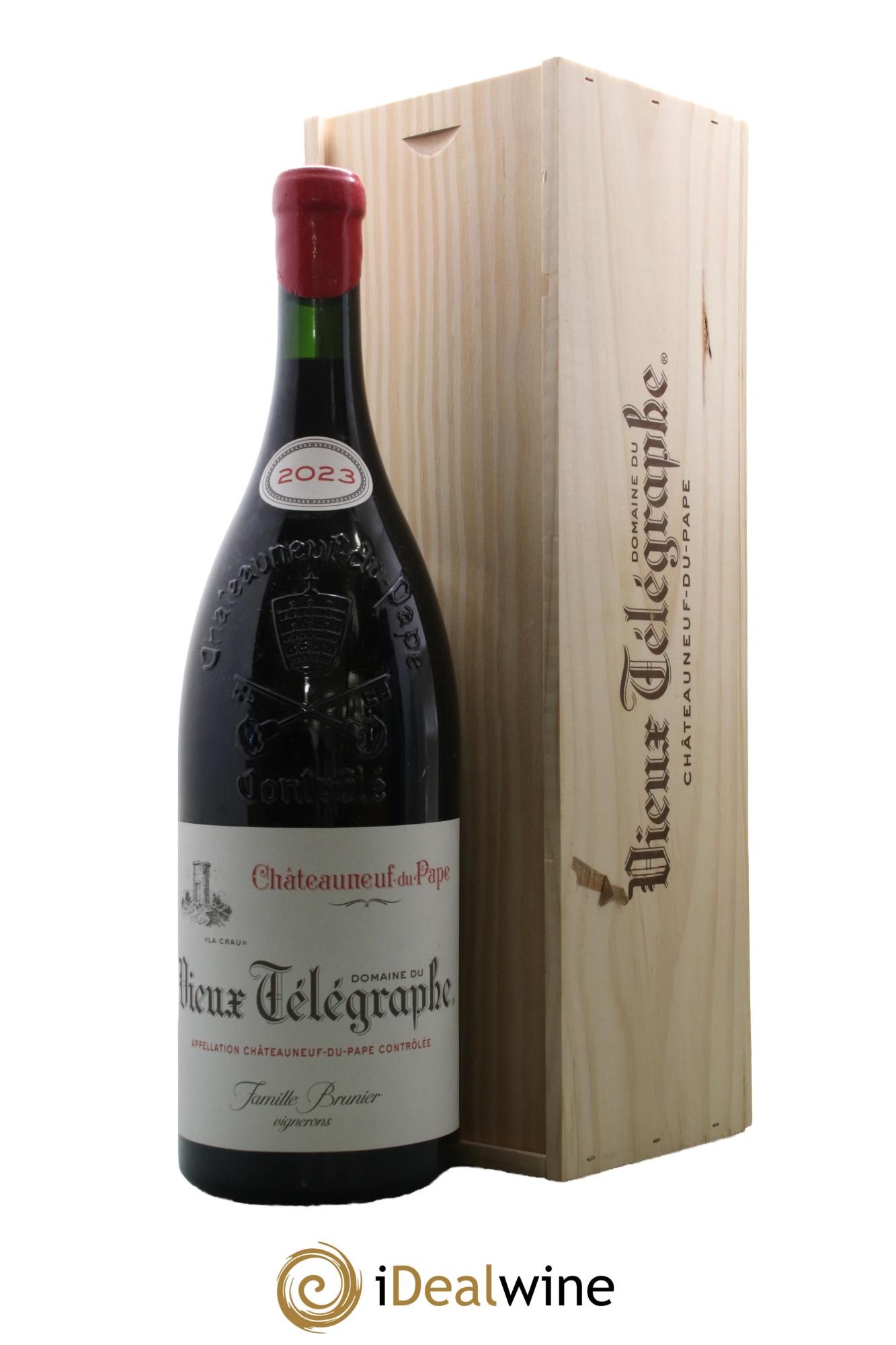 Châteauneuf-du-Pape Vieux Télégraphe (Domaine du) Vignobles Brunier 2023 - Posten von 1 Doppel-Magnum - 0