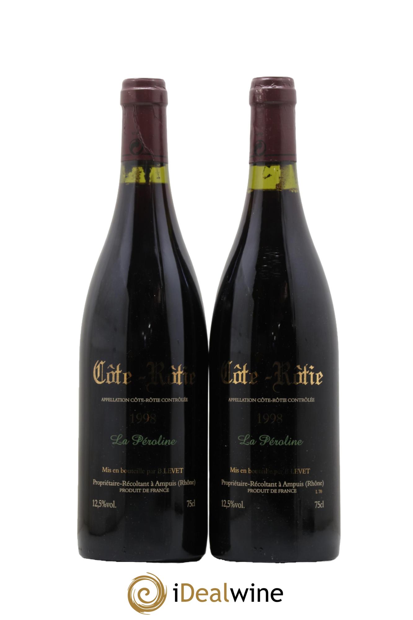 Côte-Rôtie La Péroline Vignobles Levet 1998 - Lot de 2 bouteilles - 1