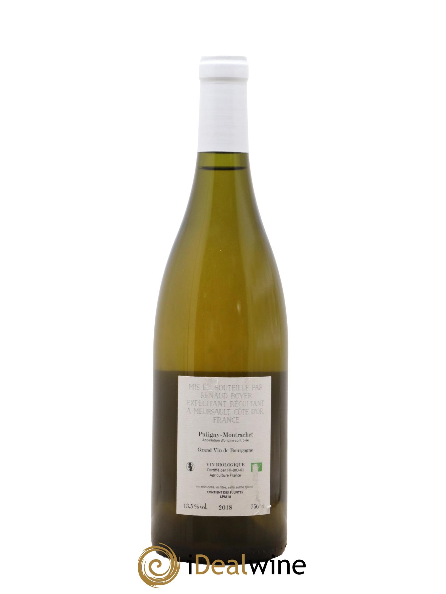 Puligny-Montrachet Les Reuchaux Renaud Boyer 2018 - Lot of 1 bottle - 1