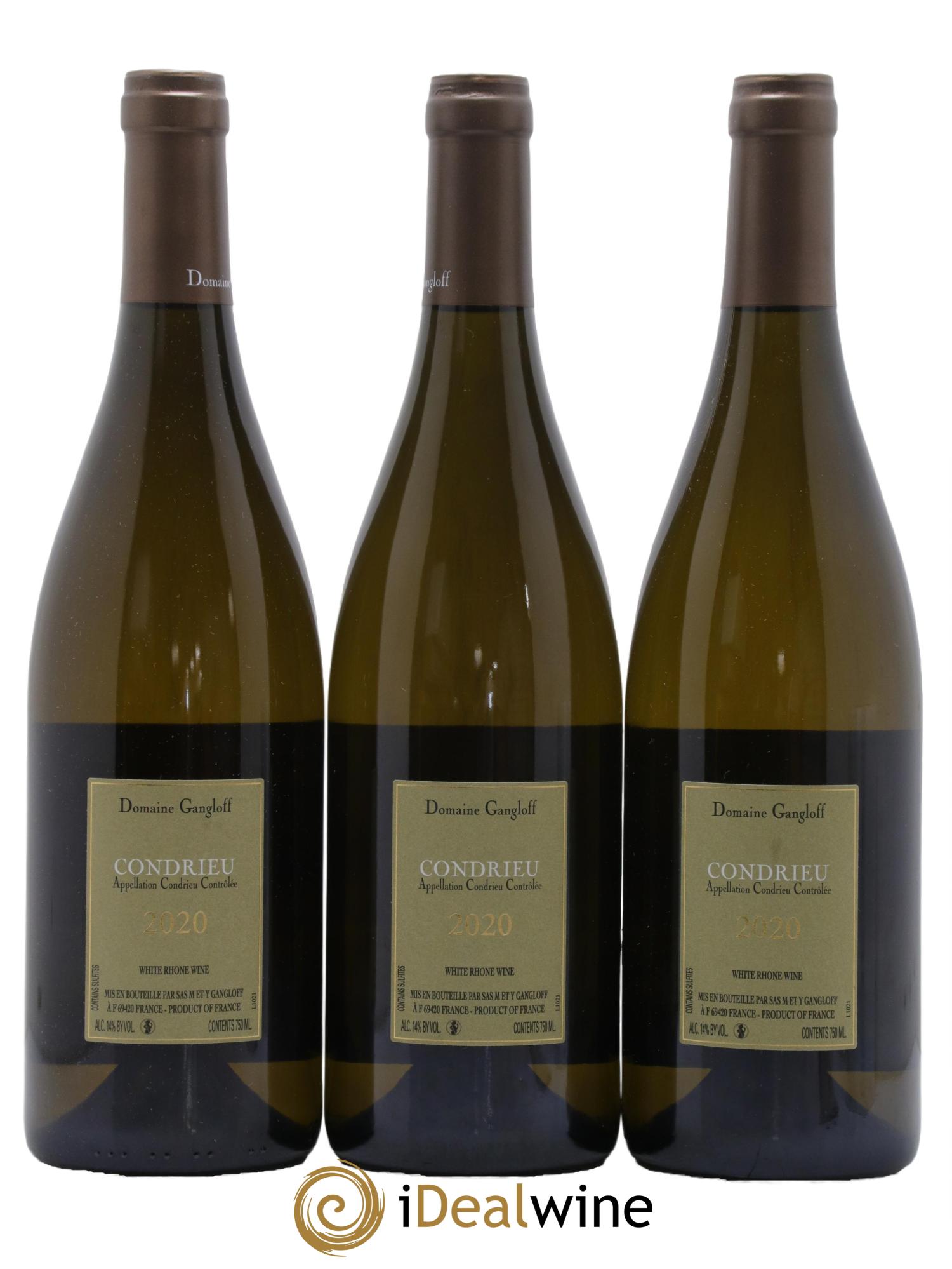 Condrieu Domaine Gangloff (Domaine) 2020 - Lot de 3 bouteilles - 1