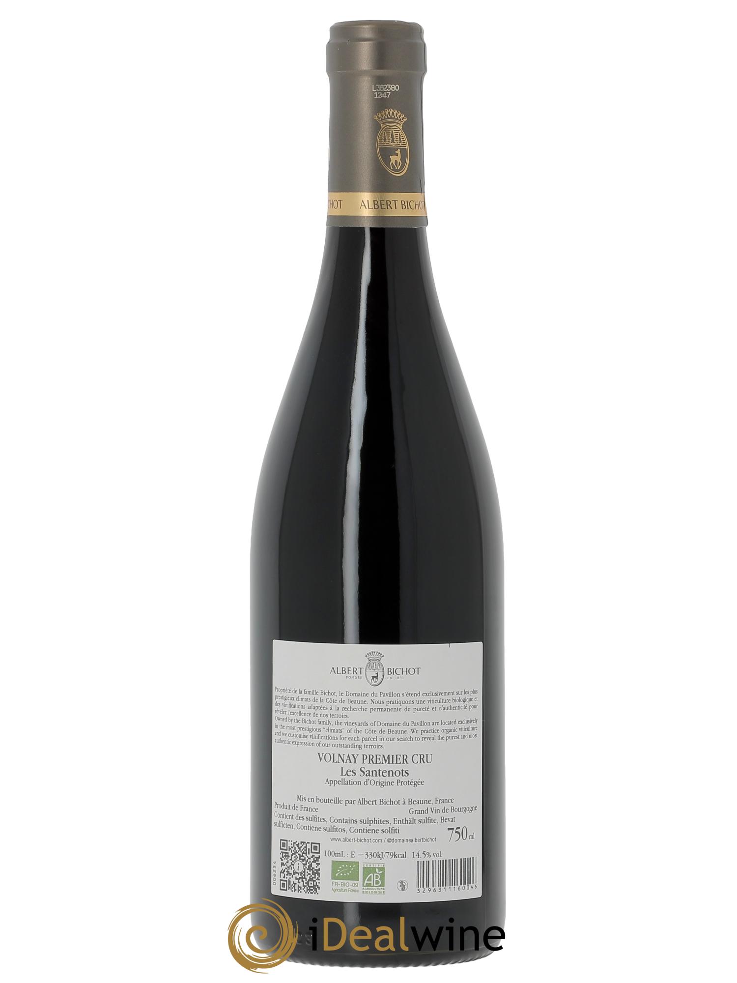 Volnay 1er Cru Les Santenots Domaine du Pavillon - Albert Bichot  2023 - Lot of 1 bottle - 1