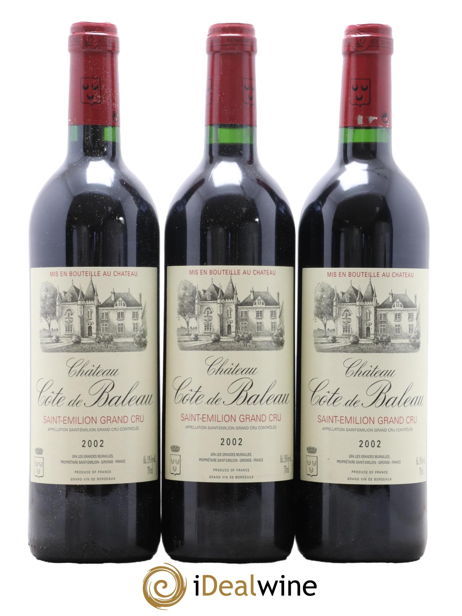 Château Côte de Baleau Grand Cru Classé 2002 - Lotto di 6 bottiglie - 2