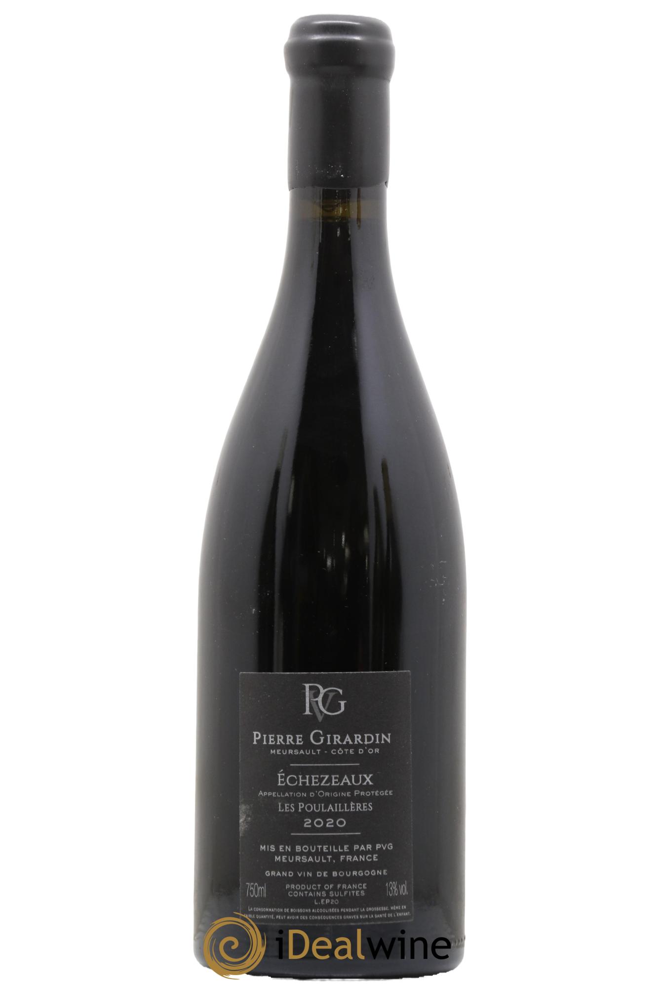Echezeaux Grand Cru Les Poulaillères Domaine Pierre Girardin 2020 - Lot de 1 bouteille - 1