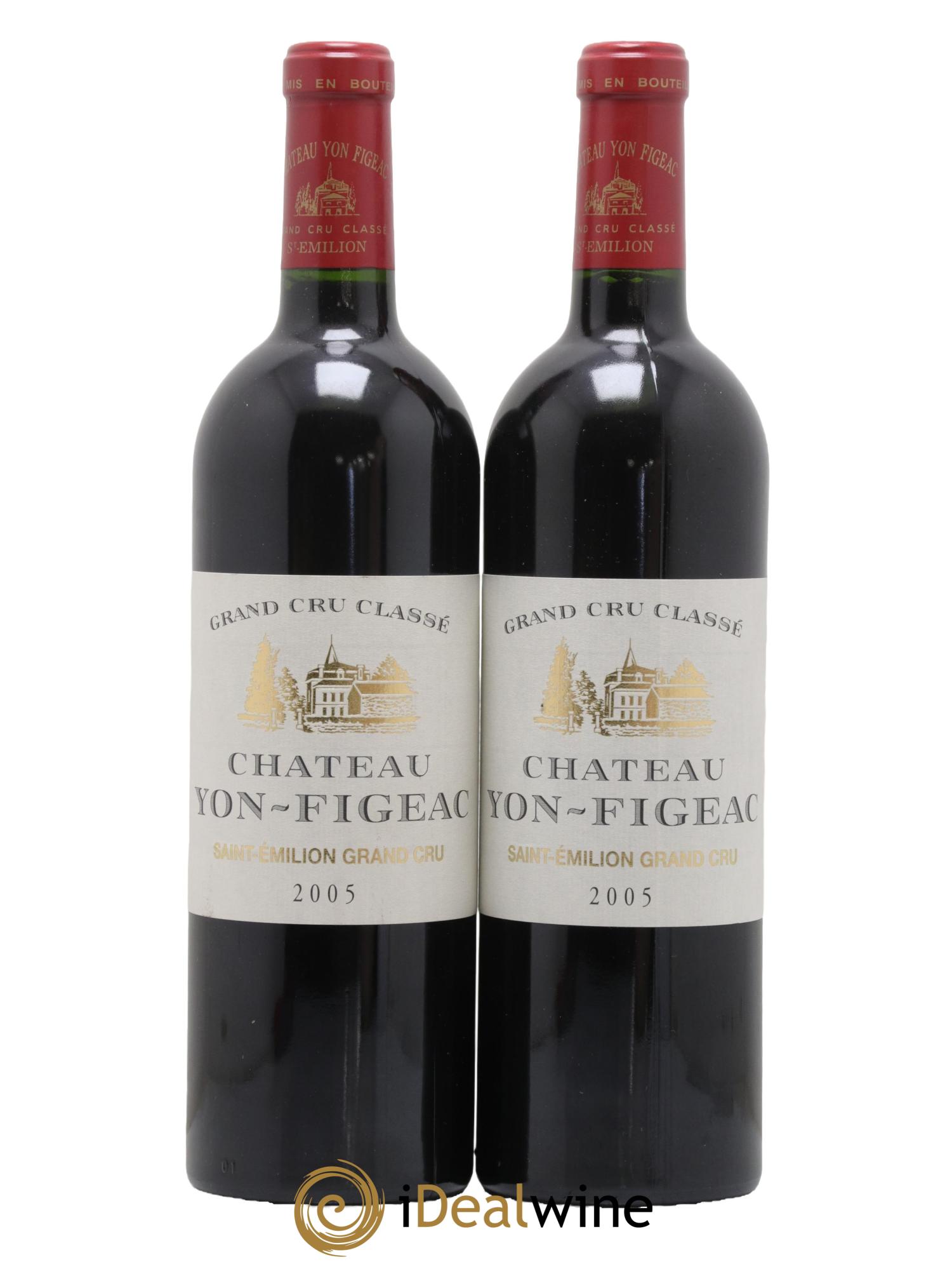 Château Yon Figeac Grand Cru Classé 2005 - Lot de 2 bouteilles - 0