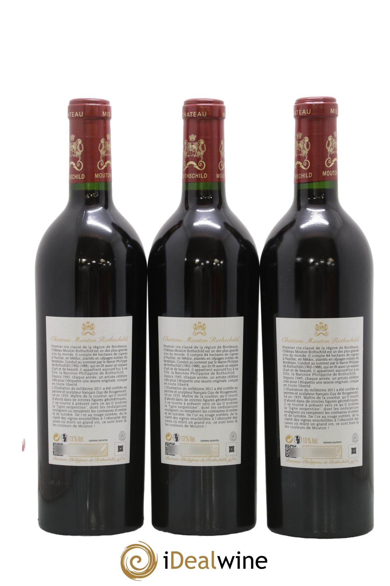 Château Mouton Rothschild 1er Grand Cru Classé 2011 - Lot of 6 bottles - 4