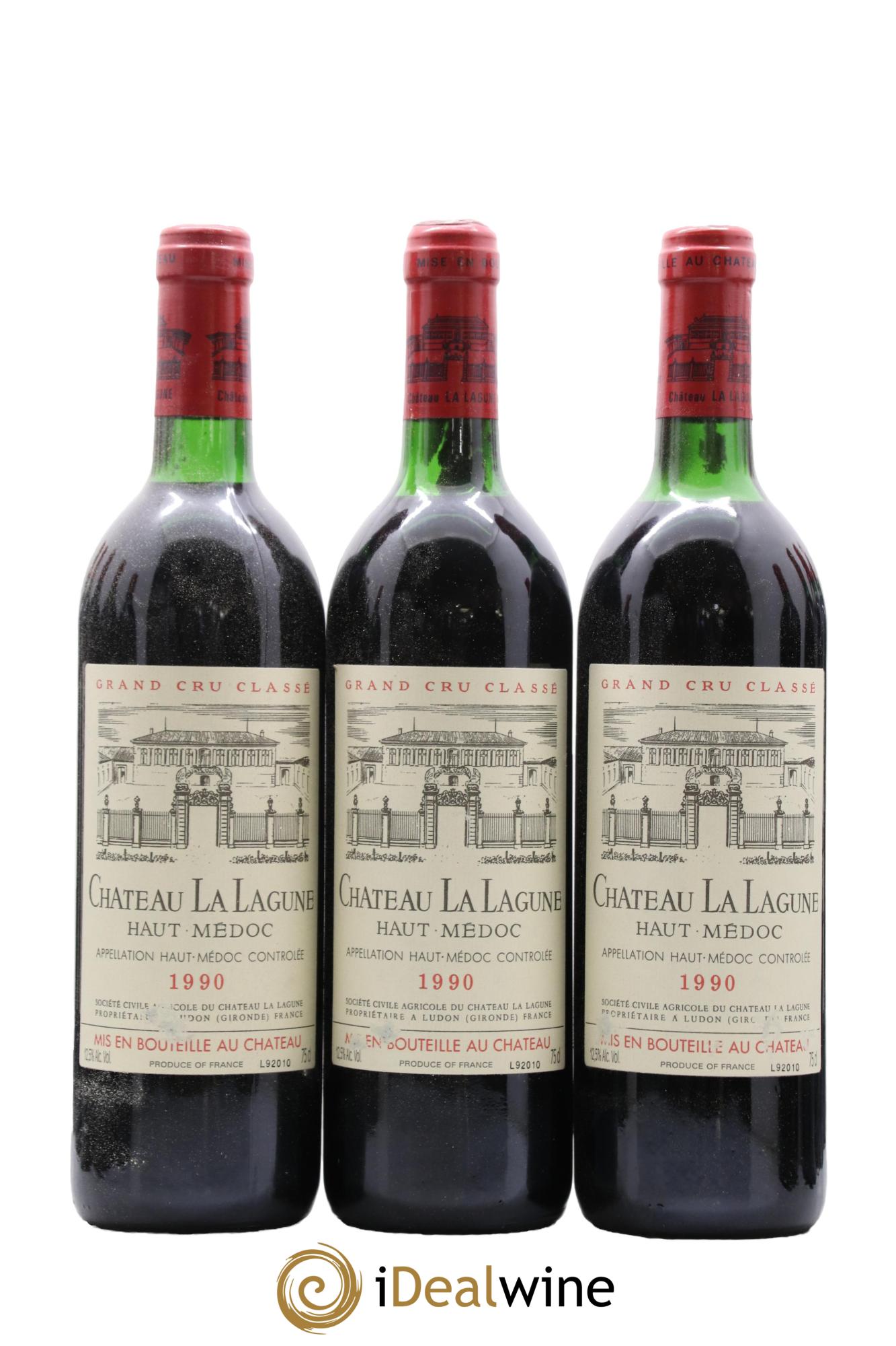 Château la Lagune 3ème Grand Cru Classé 1990 - Lot de 12 bouteilles - 1