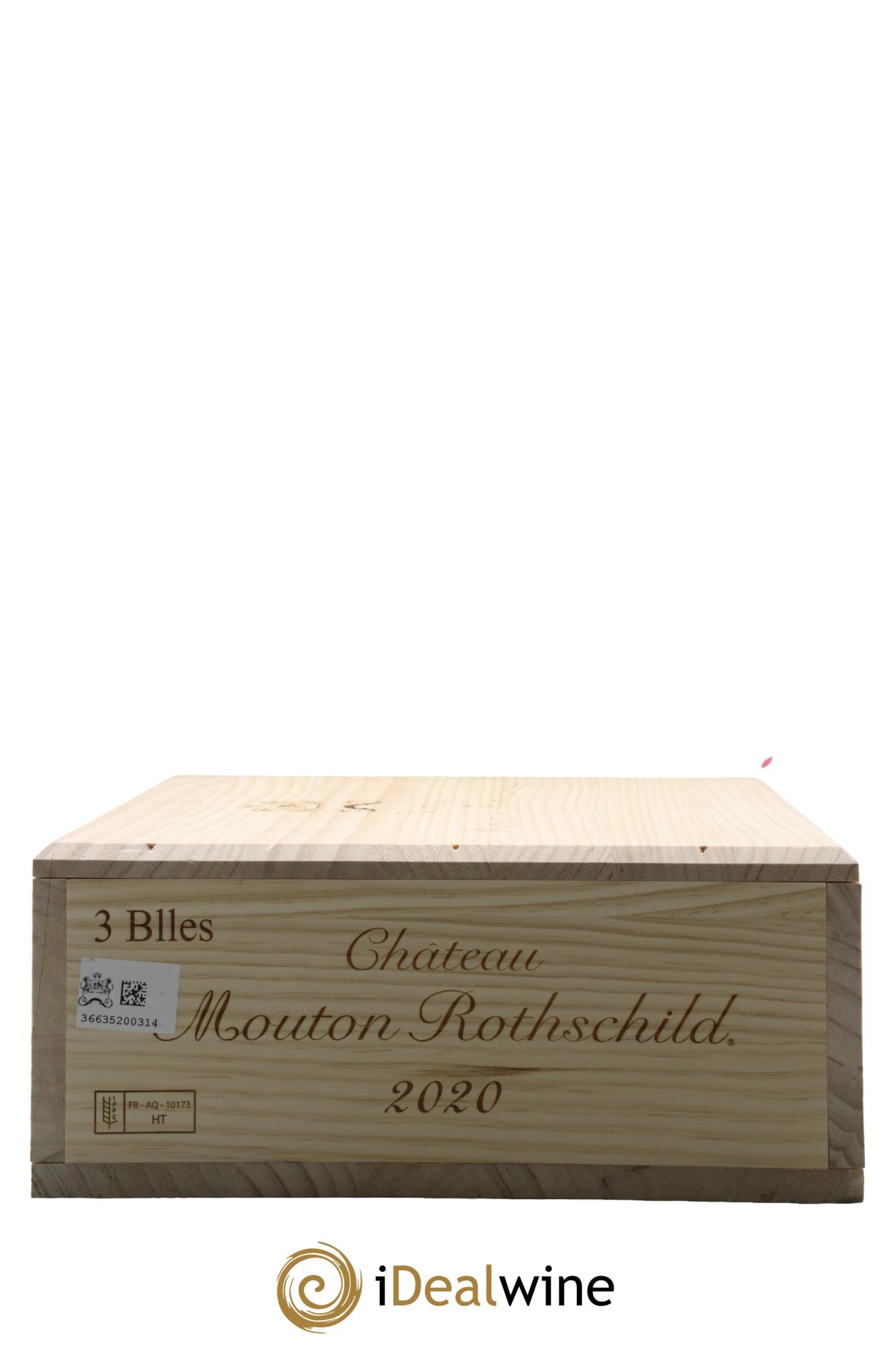 Château Mouton Rothschild 1er Grand Cru Classé 2020 - Lot de 3 bouteilles - 3