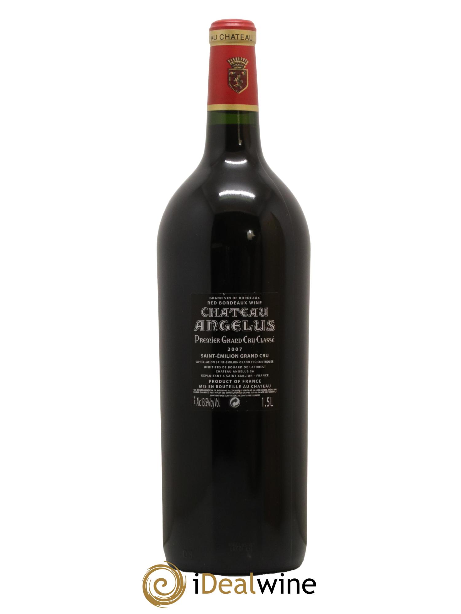 Château Angélus 1er Grand Cru Classé A 2007 - Lot de 1 magnum - 2