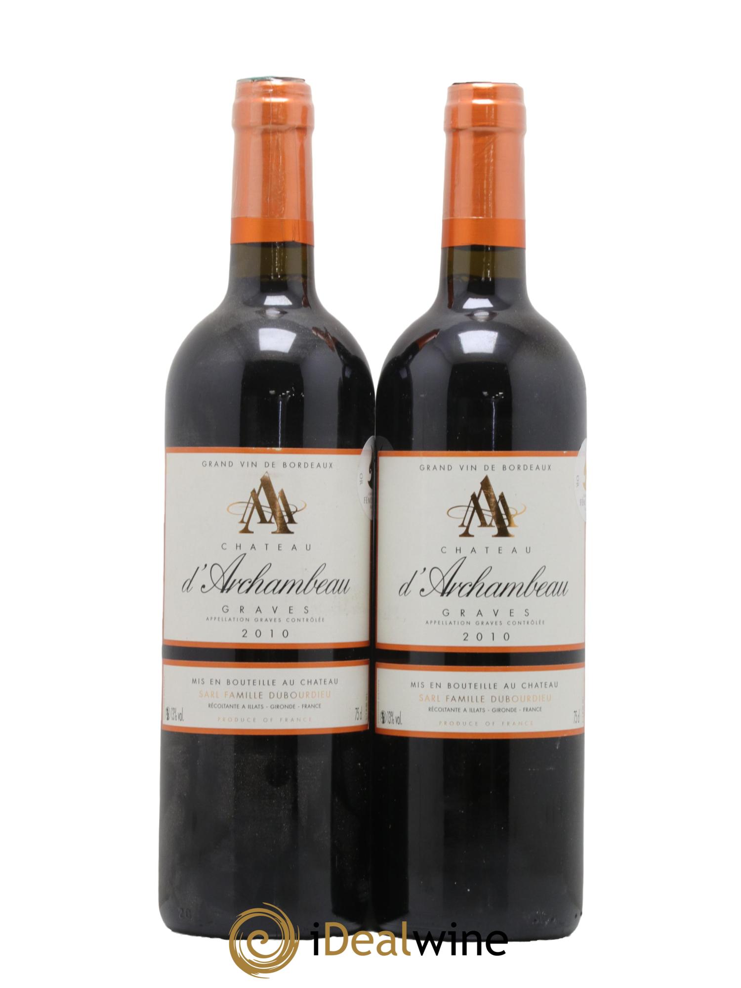 Château d' Archambeau 2010 - Posten von 2 Flaschen - 0