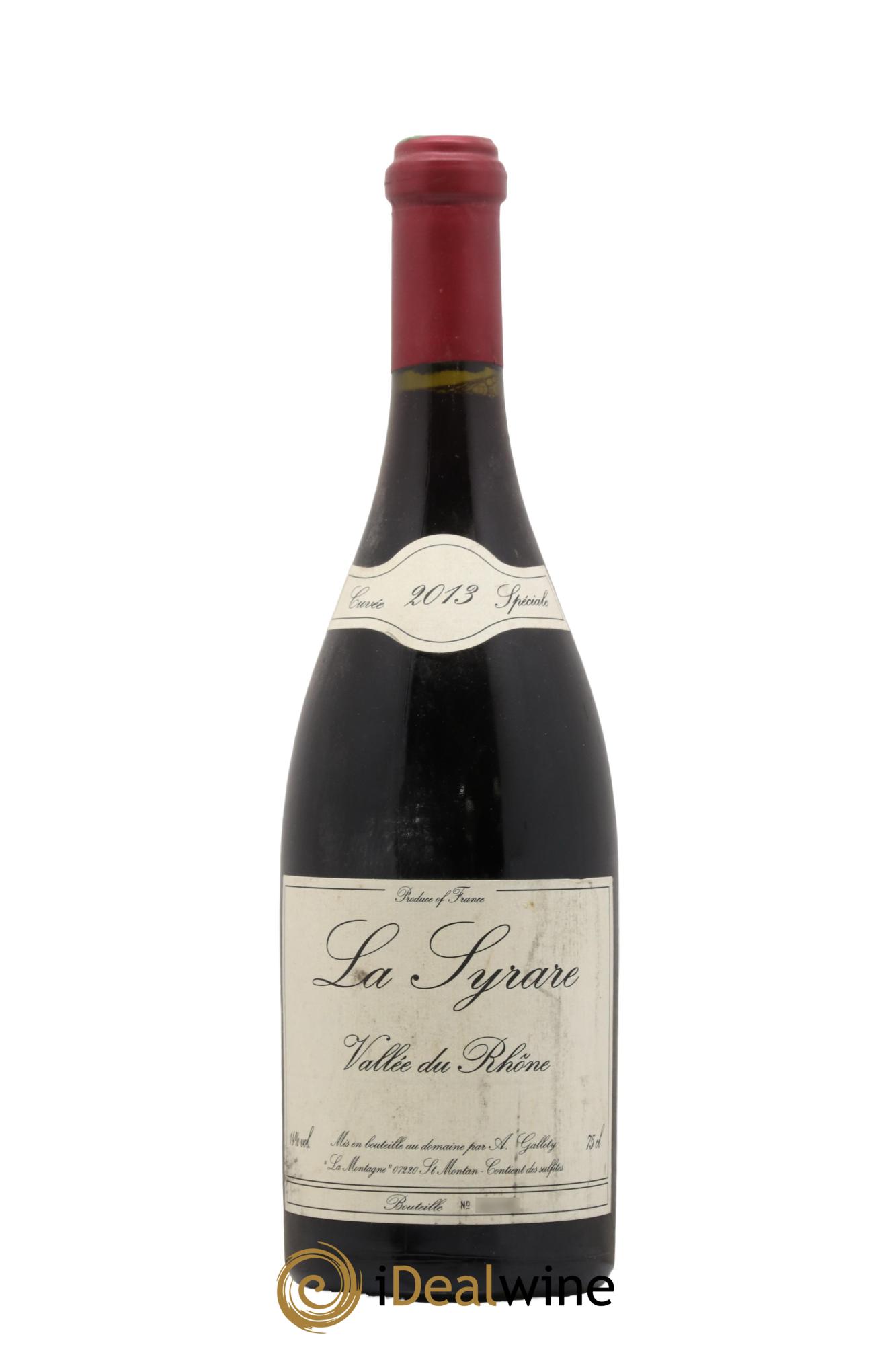 Côtes du Vivarais La Syrare Gallety (Domaine) 2013 - Lot de 1 bouteille - 0