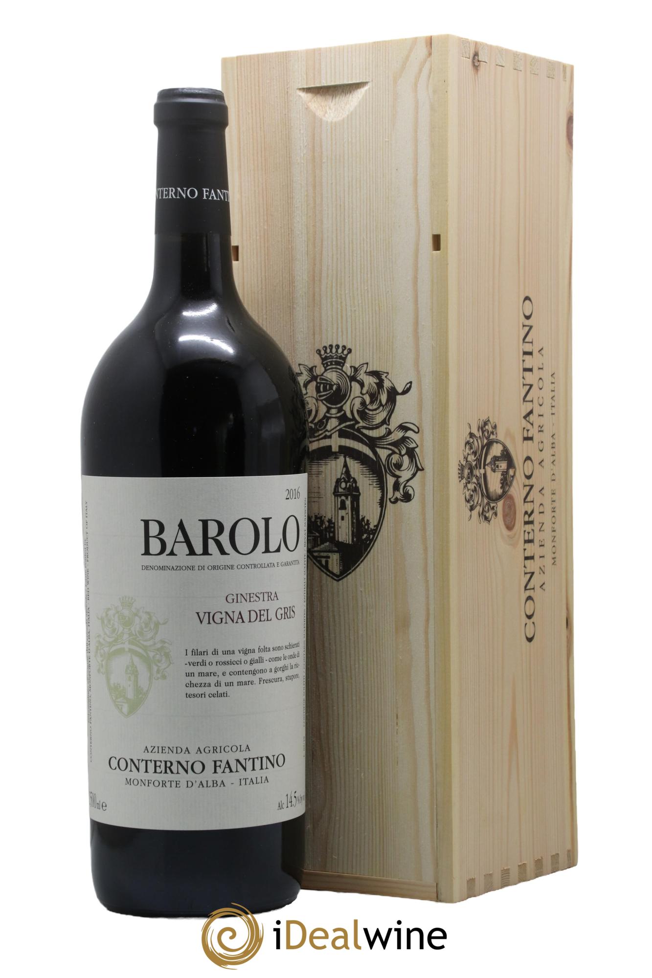 Barolo DOCG Ginestra Vigna Del gris Conterno Fantino 2016 - Lot de 1 magnum - 0