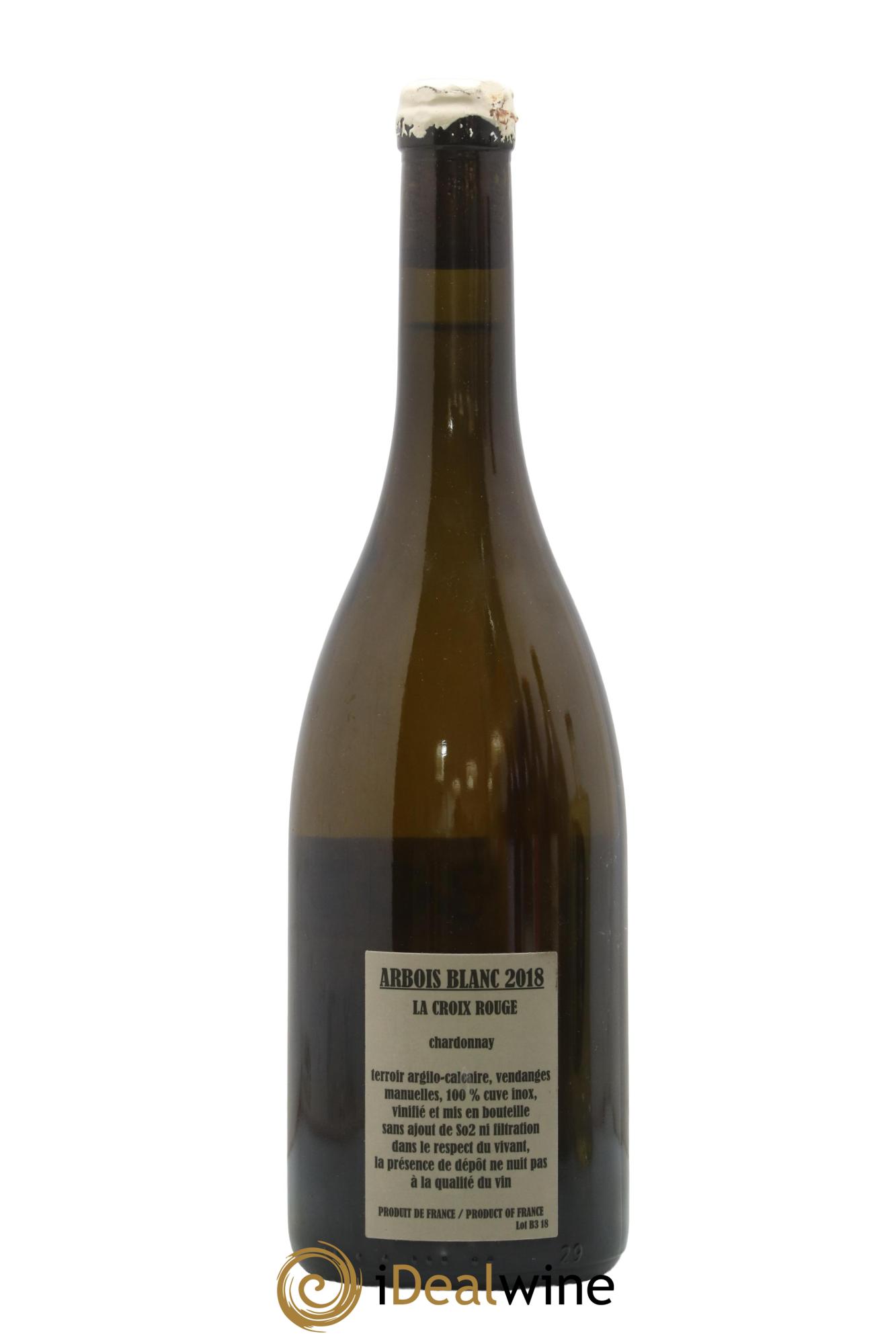 Arbois Chardonnay La Croix Rouge Adeline Houillon & Renaud Bruyère 2018 - Lot de 1 bouteille - 1