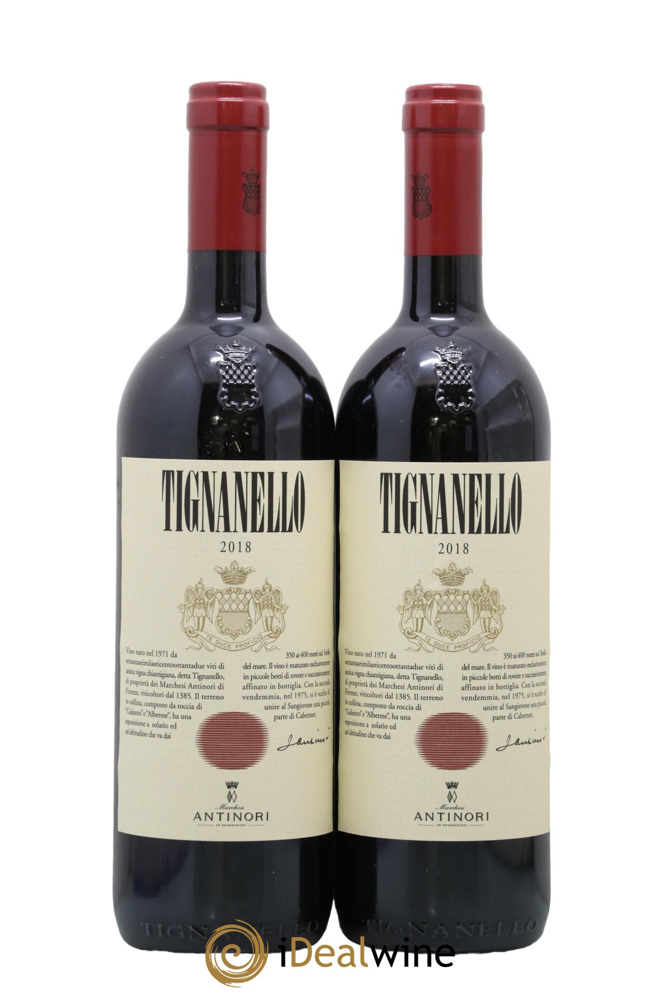 Toscana IGT Tignanello Tenuta Tignanello - Marchesi Antinori 2018 - Lot of 2 bottles - 0