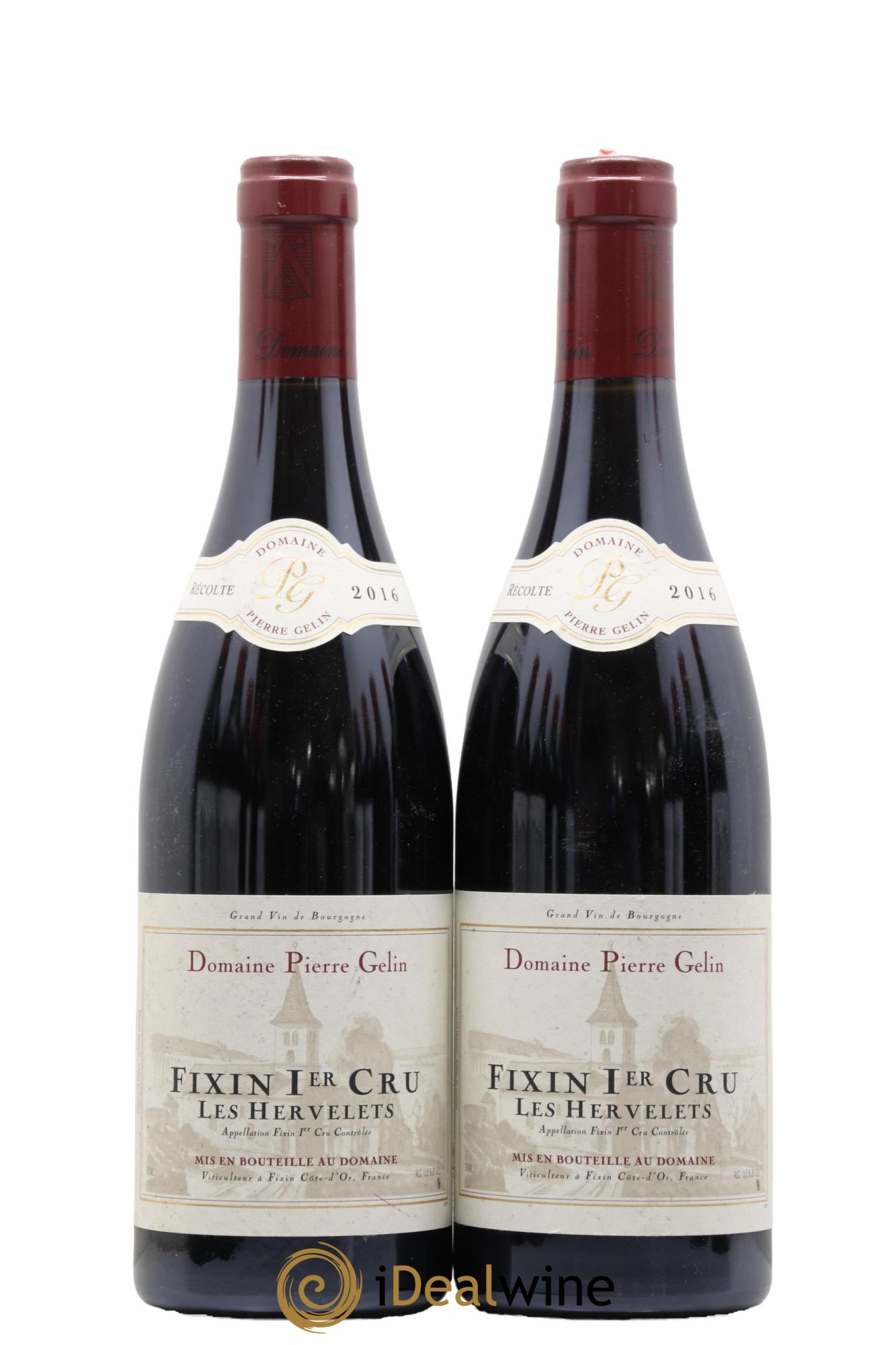 Fixin 1er Cru Les Hervelets Pierre Gelin 2016 - Lot de 2 bouteilles - 0