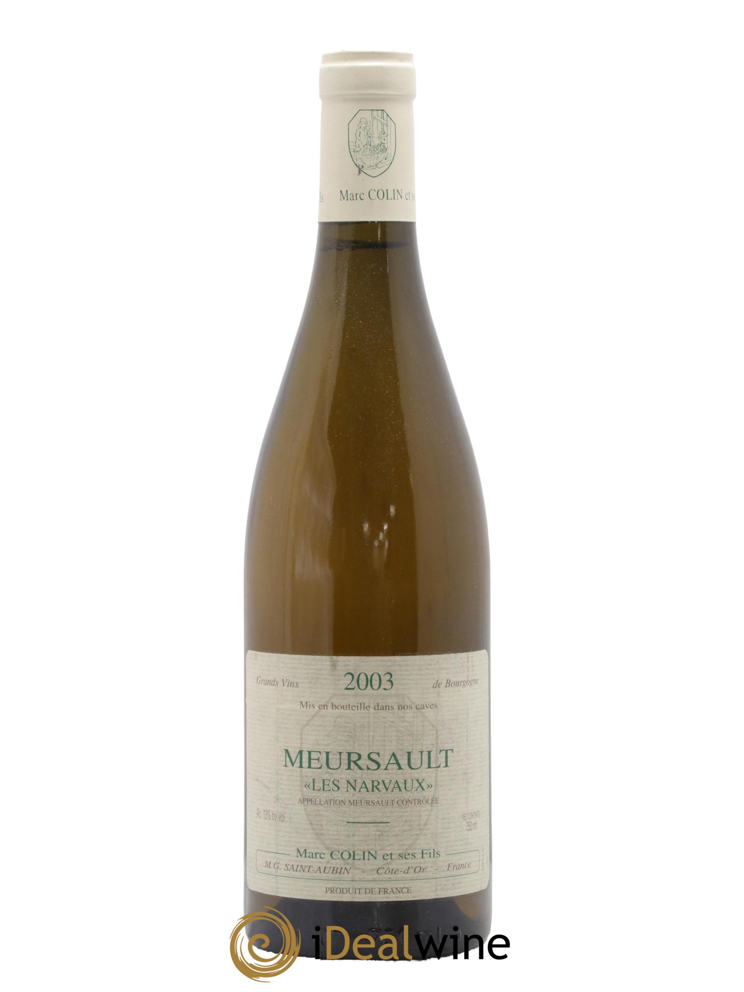 Meursault Les Narvaux Marc Colin 2003 - Lotto di 1 bottiglia - 0