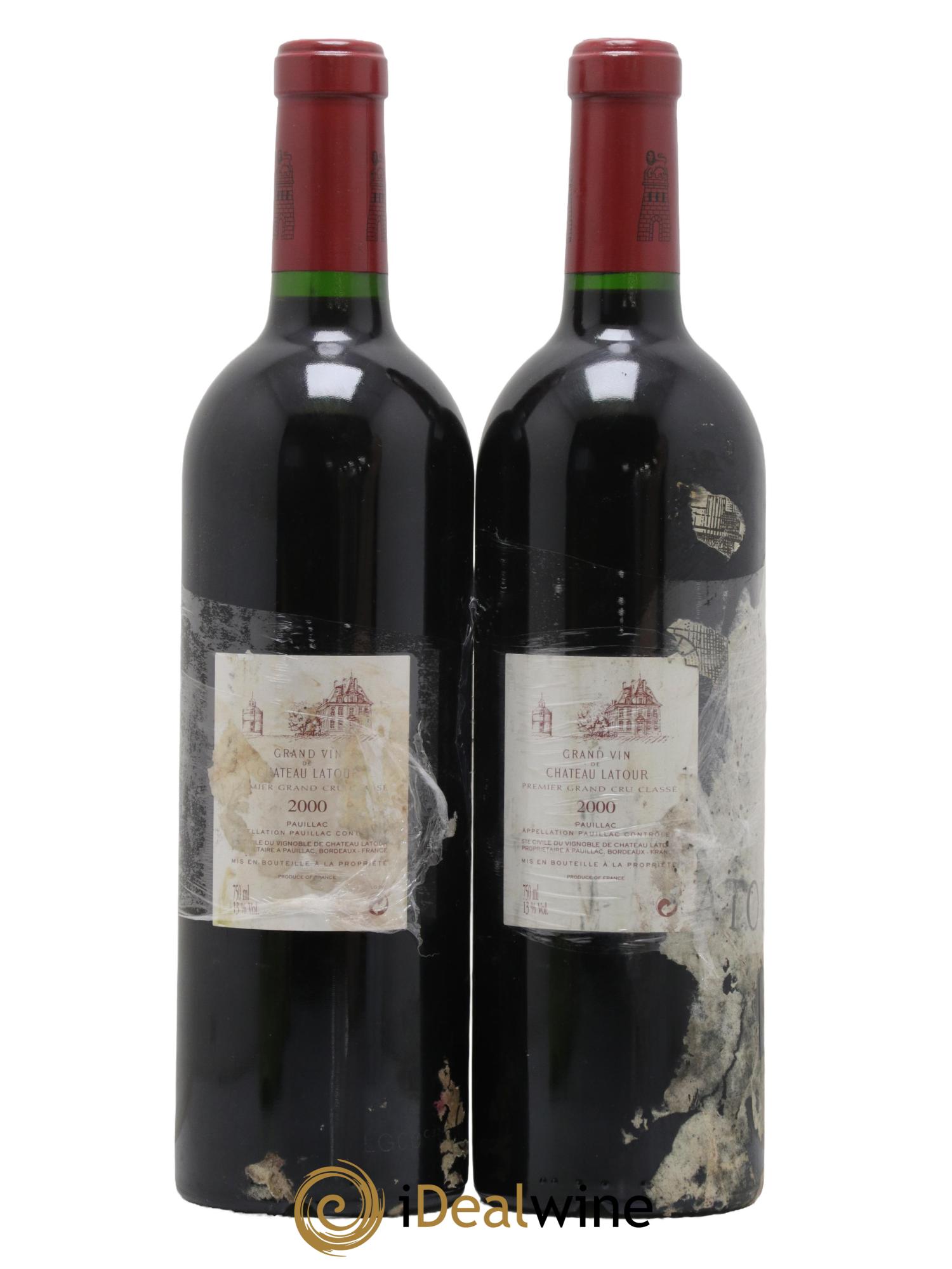 Château Latour 1er Grand Cru Classé 2000 - Lot de 2 bouteilles - 1