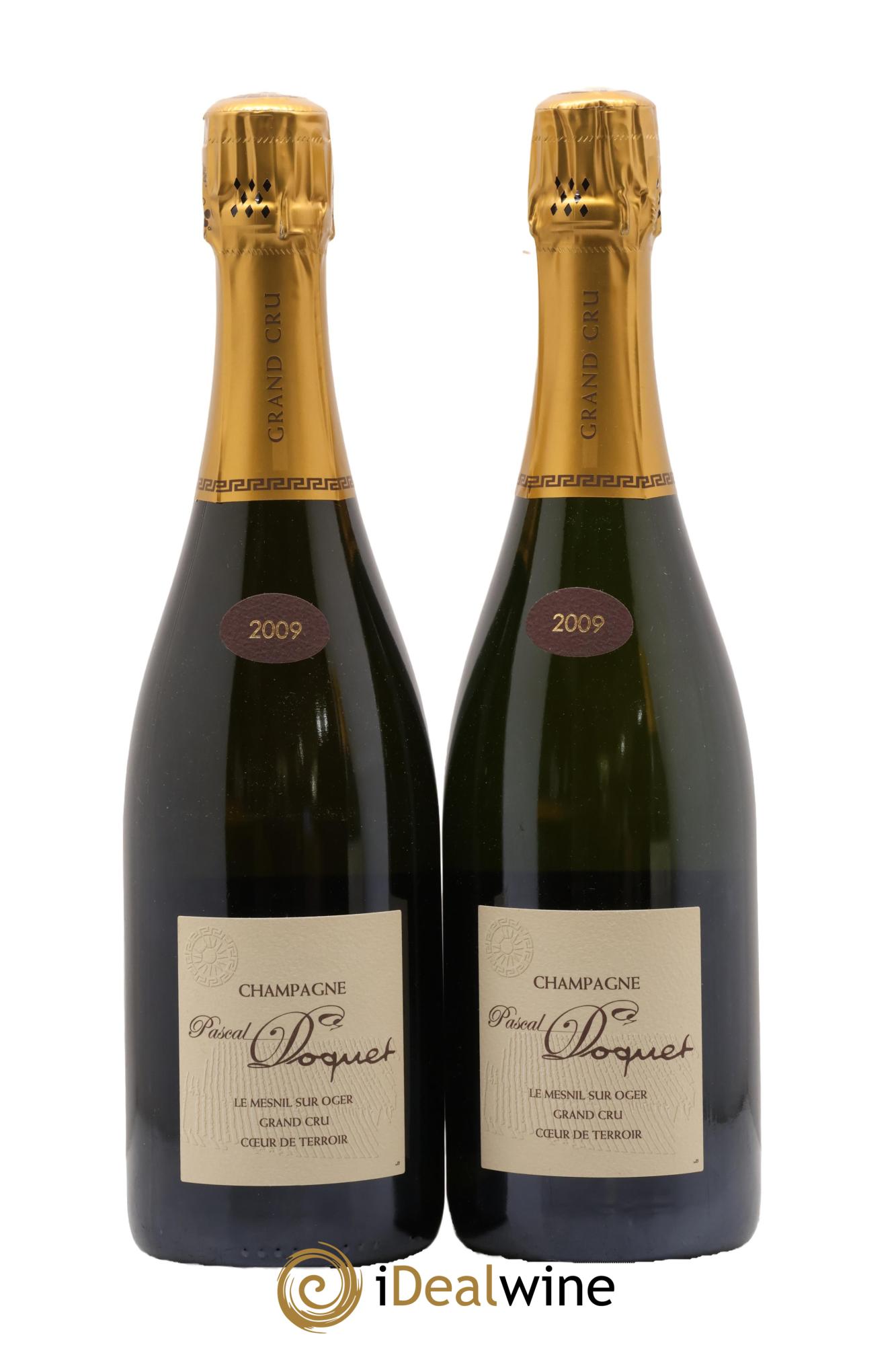Champagne Grand Cru Le Mesnil Doquet Pascal 2009 - Lote de 2 botellas - 0