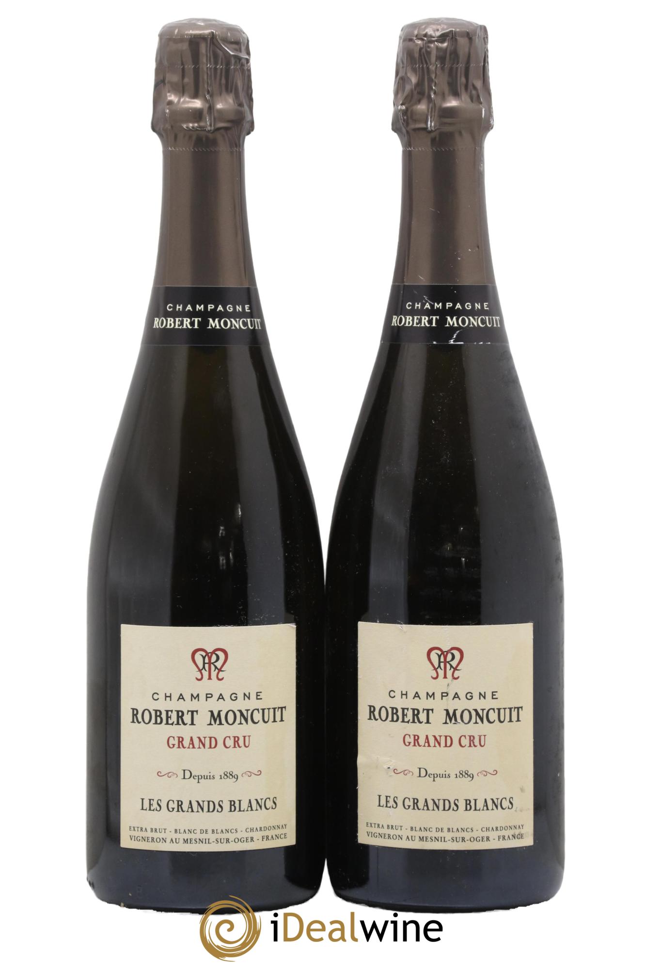 Les Grands Blancs Grand Cru Extra-Brut Robert Moncuit - Lot of 2 bottles - 0