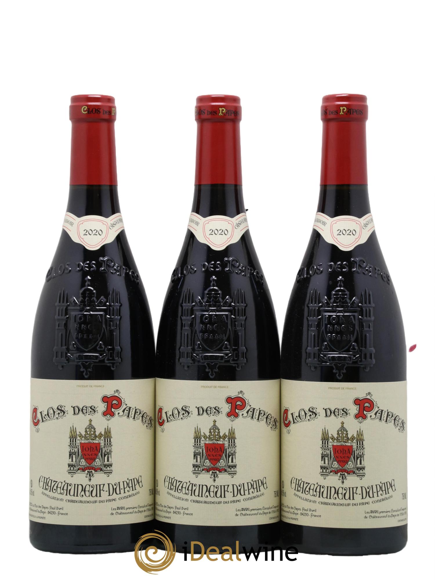 Châteauneuf-du-Pape Clos des Papes - Paul Avril 2020 - Lot de 6 bouteilles - 2