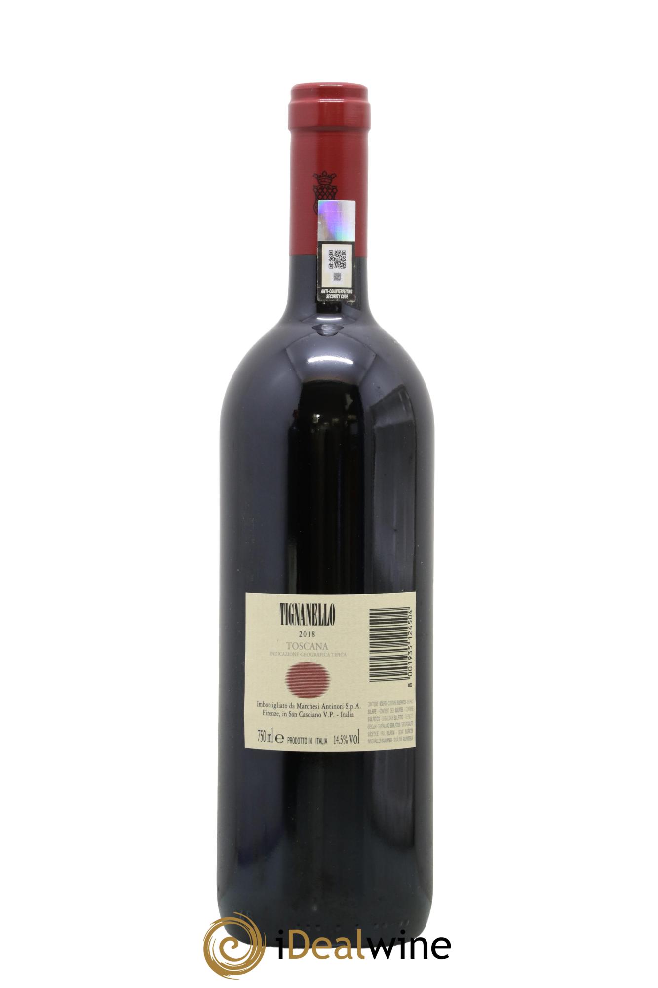 Toscana IGT Tignanello Tenuta Tignanello - Marchesi Antinori 2018 - Lot of 1 bottle - 1
