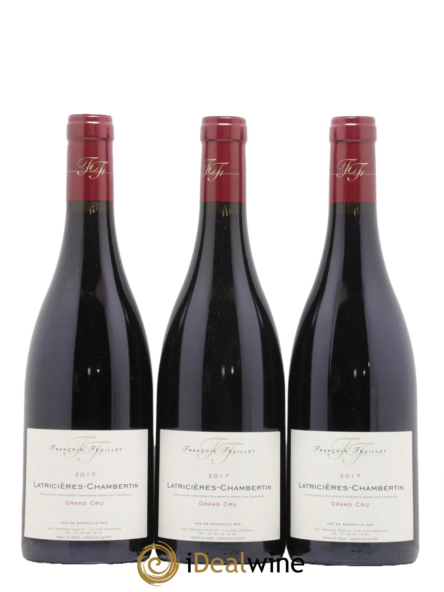 Latricières-Chambertin Grand Cru François Feuillet 2017 - Lot de 3 bouteilles - 0