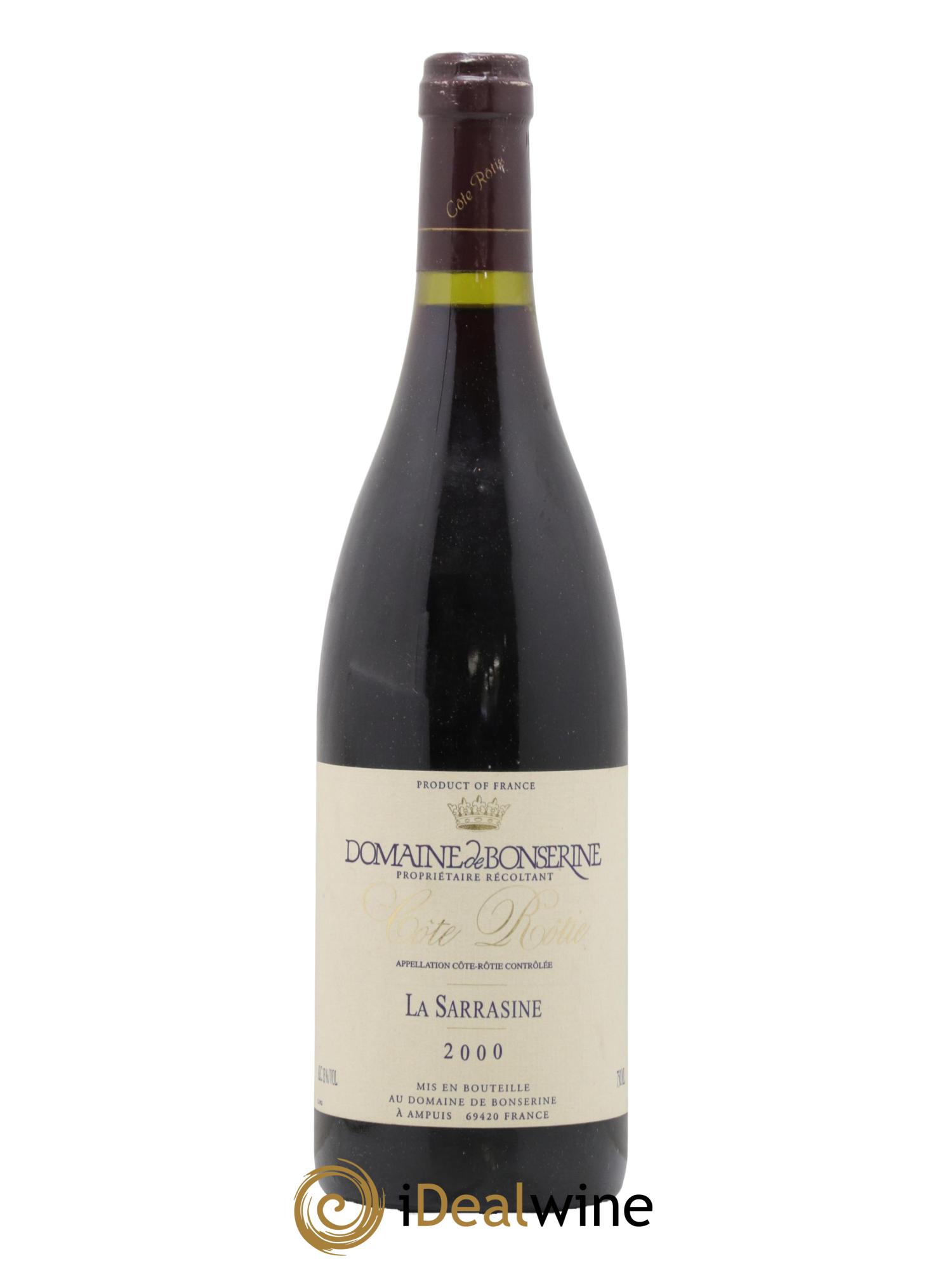 Côte-Rôtie La Sarrasine Bonserine (Domaine de) 2000 - Lot de 1 bouteille - 0