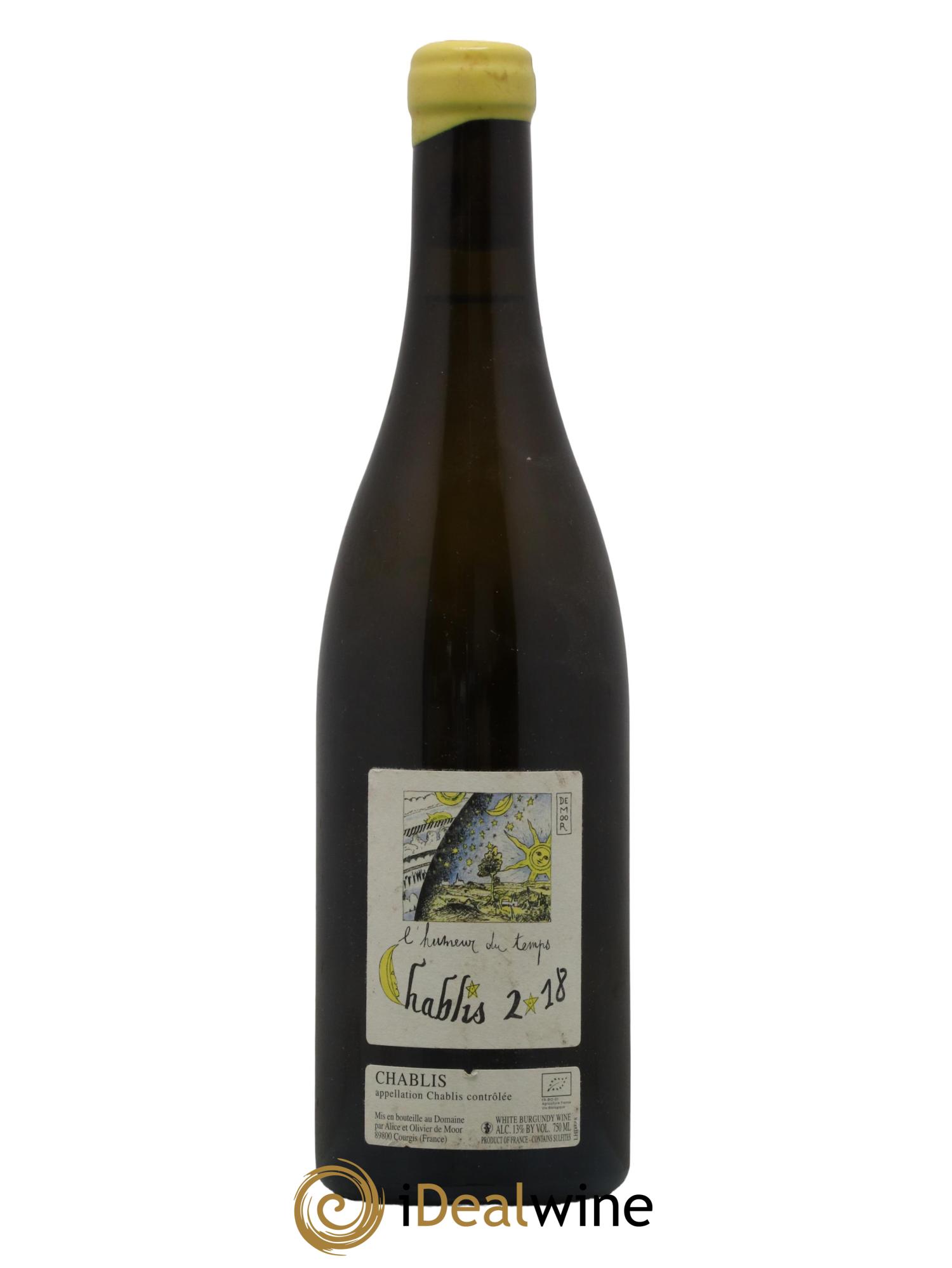 Chablis L'Humeur du Temps Alice et Olivier De Moor 2018 - Lot de 1 bouteille - 0