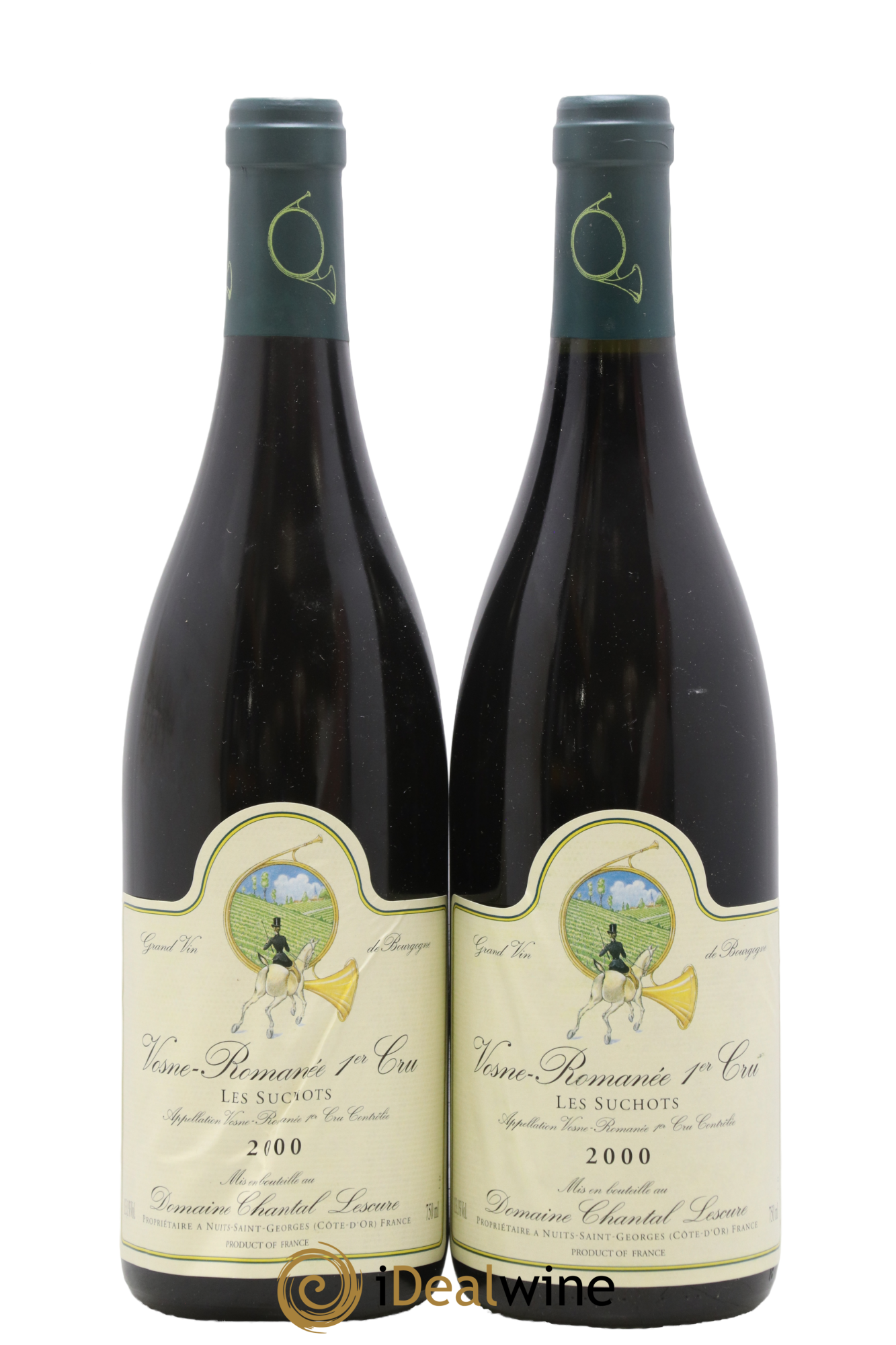 Vosne-Romanée 1er Cru Les Suchots Chantal Lescure 2000 - Lot of 2 bottles - 0