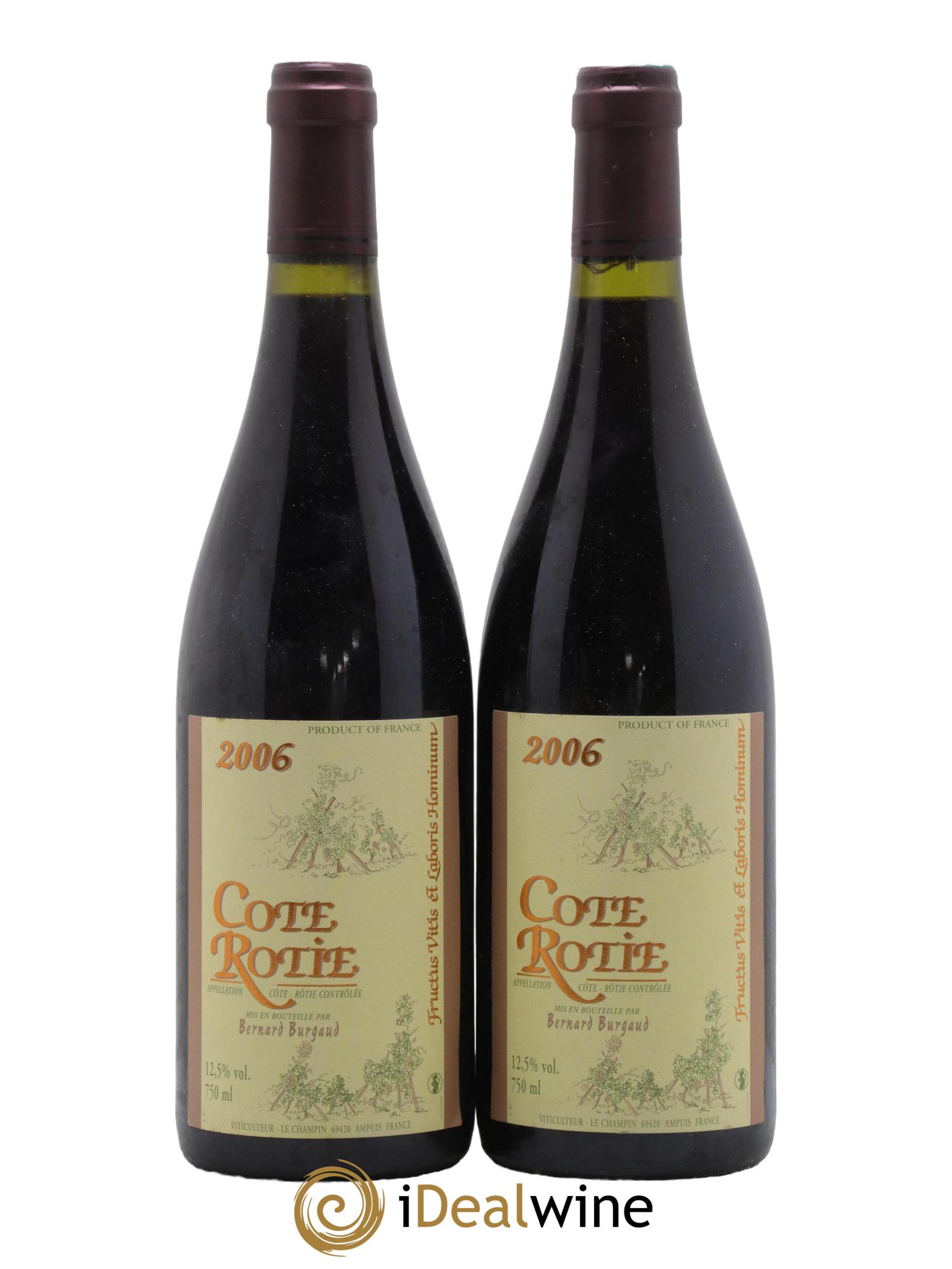 Côte-Rôtie Bernard Burgaud 2006 - Lot de 2 bouteilles - 0