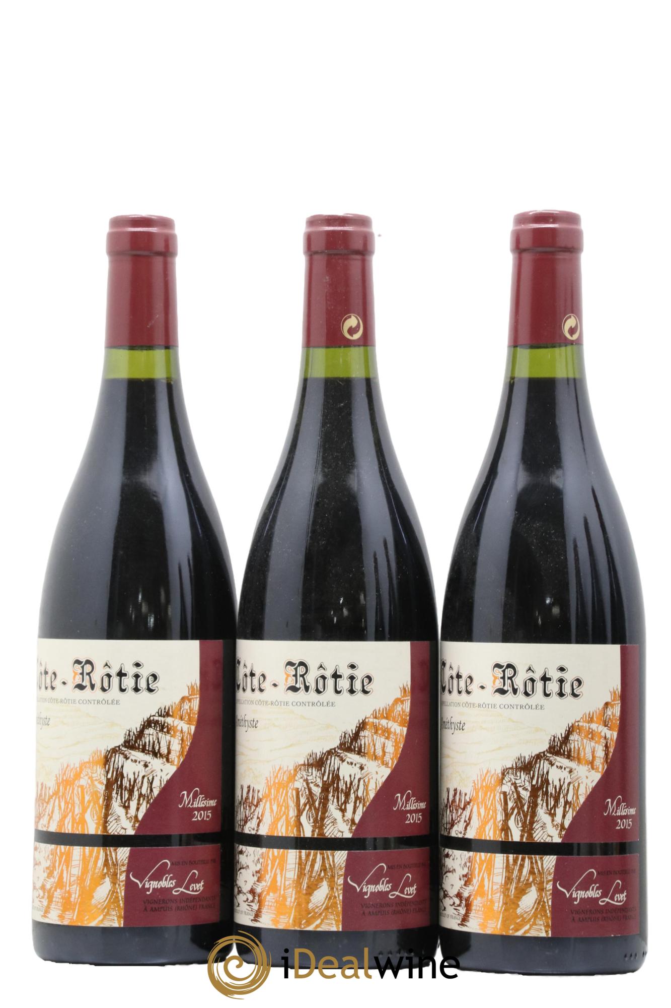 Côte-Rôtie Améthyste Vignobles Levet 2015 - Lot de 3 bouteilles - 0