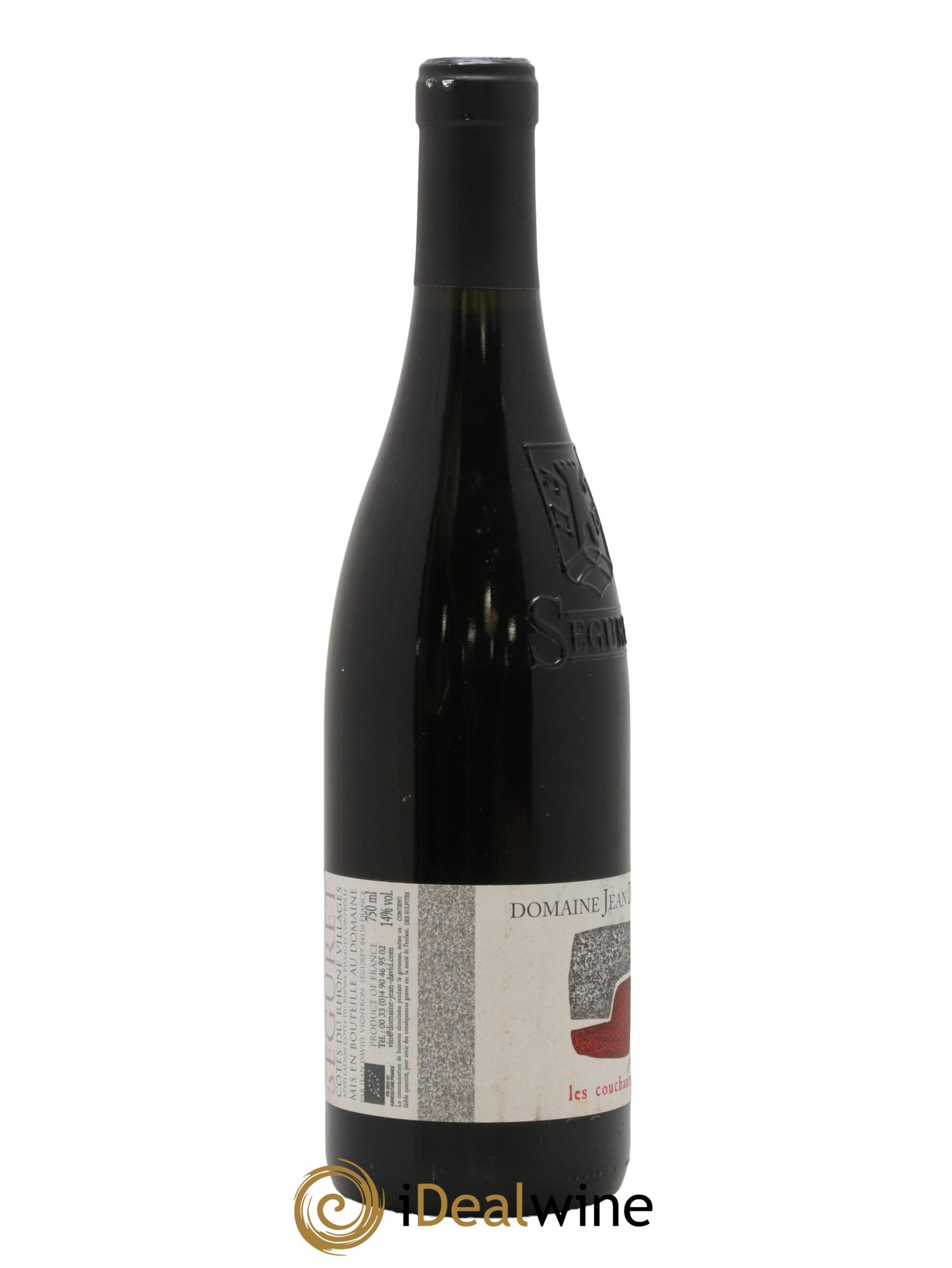 Côtes-du-Rhône Village Seguret Les Couchants Domaine Jean David 2014 - Lot de 1 bouteille - 1