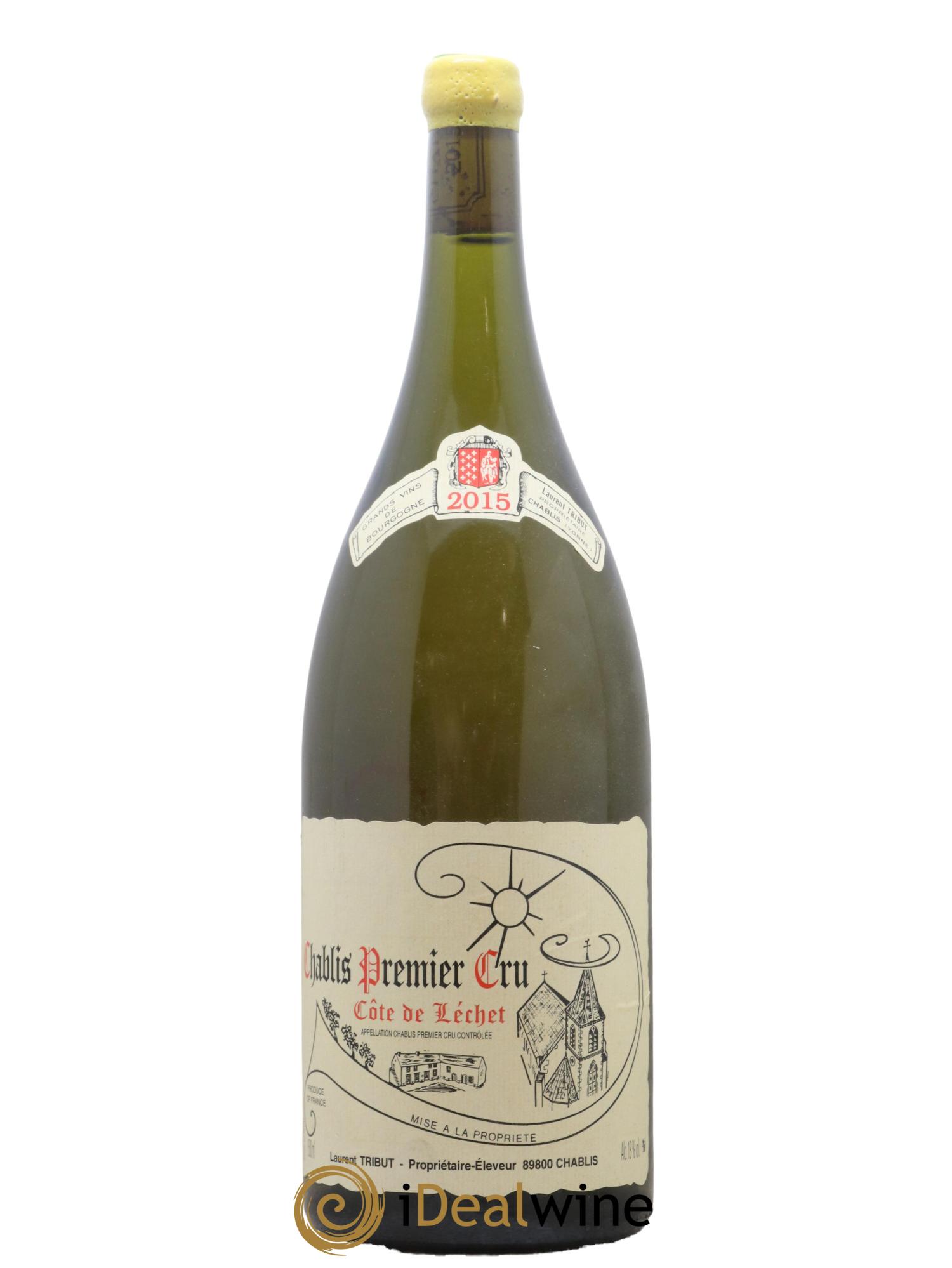 Chablis 1er Cru Côte de Lechet Laurent Tribut 2015 - Posten von 1 Magnum - 0