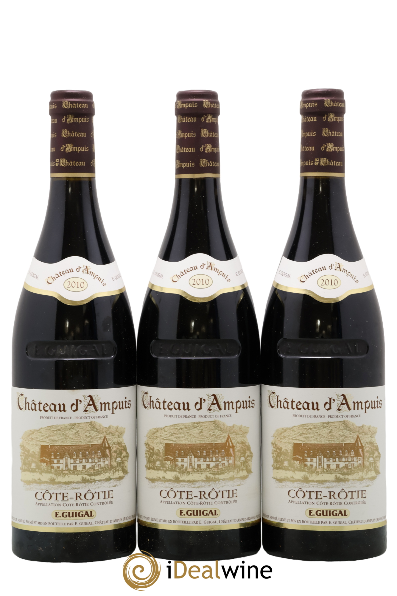 Côte-Rôtie Château d'Ampuis Guigal 2010 - Lot de 3 bouteilles - 0