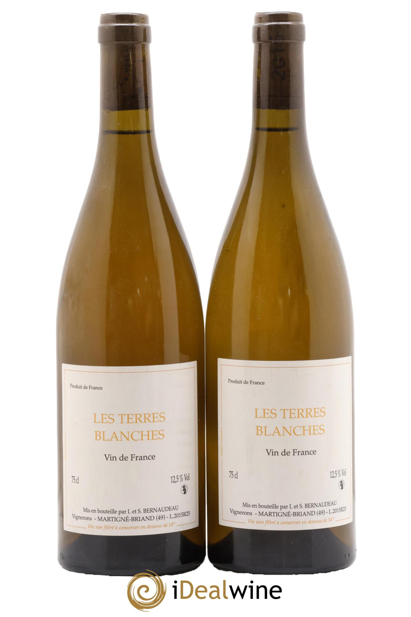 Vin de France Les Terres Blanches Stéphane Bernaudeau 2015 - Posten von 2 Flaschen - 0