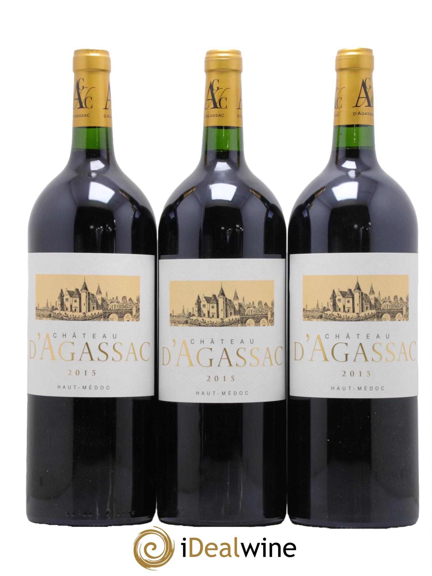 Château d' Agassac Cru Bourgeois 2015 - Posten von 3 Magnum - 0