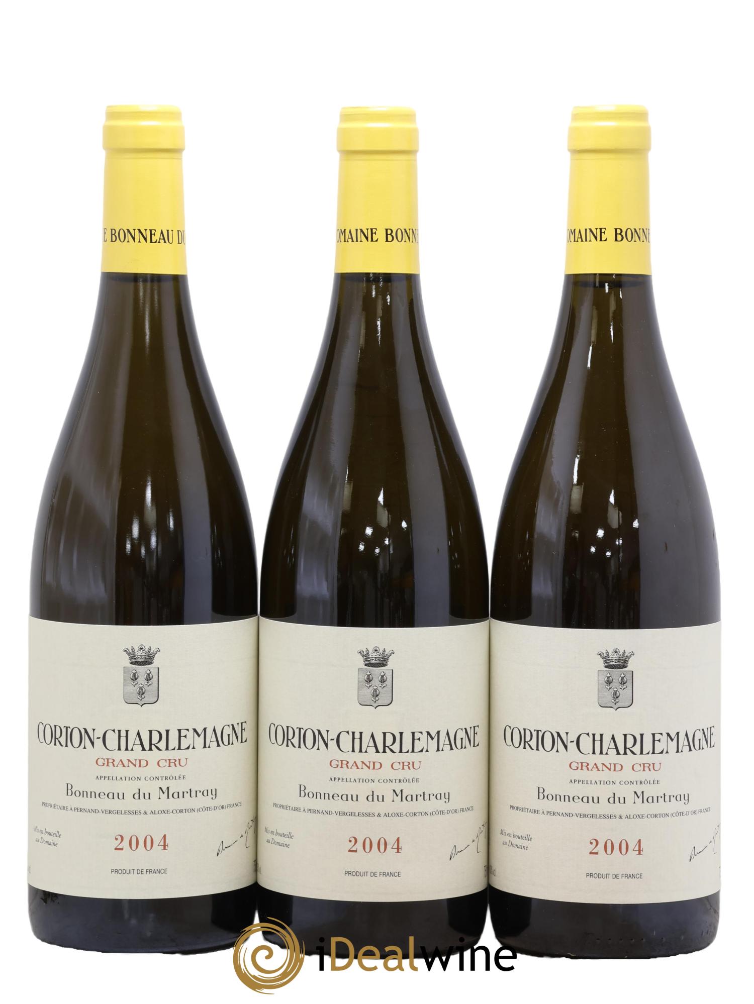Corton-Charlemagne Grand Cru Bonneau du Martray (Domaine) 2004 - Lot de 3 bouteilles - 0