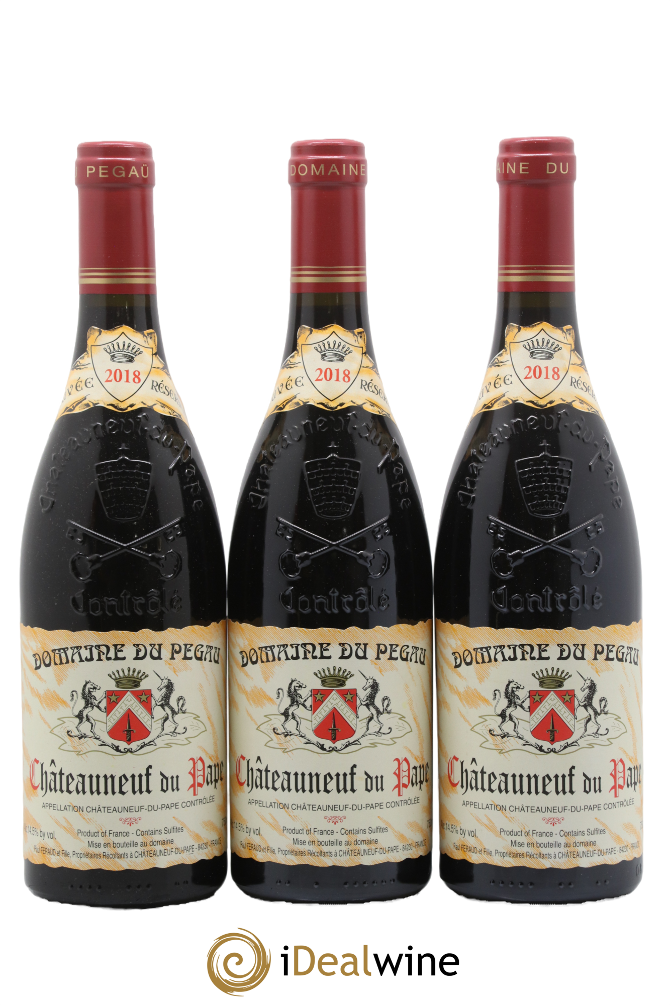 Châteauneuf-du-Pape Domaine du Pegau 2018 - Lot de 3 bouteilles - 0