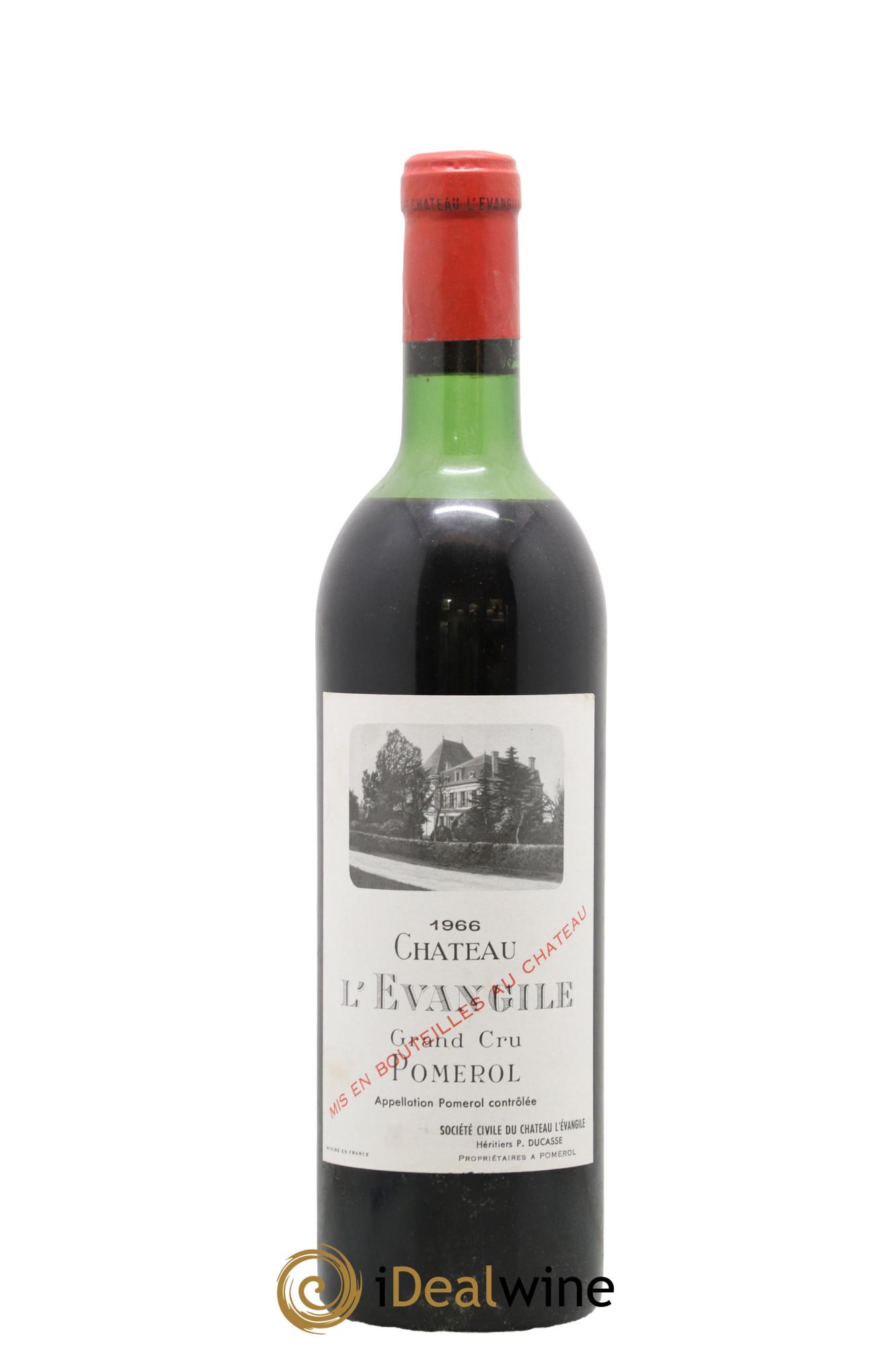 Château l' Évangile 1966 - Lot de 1 bouteille - 0