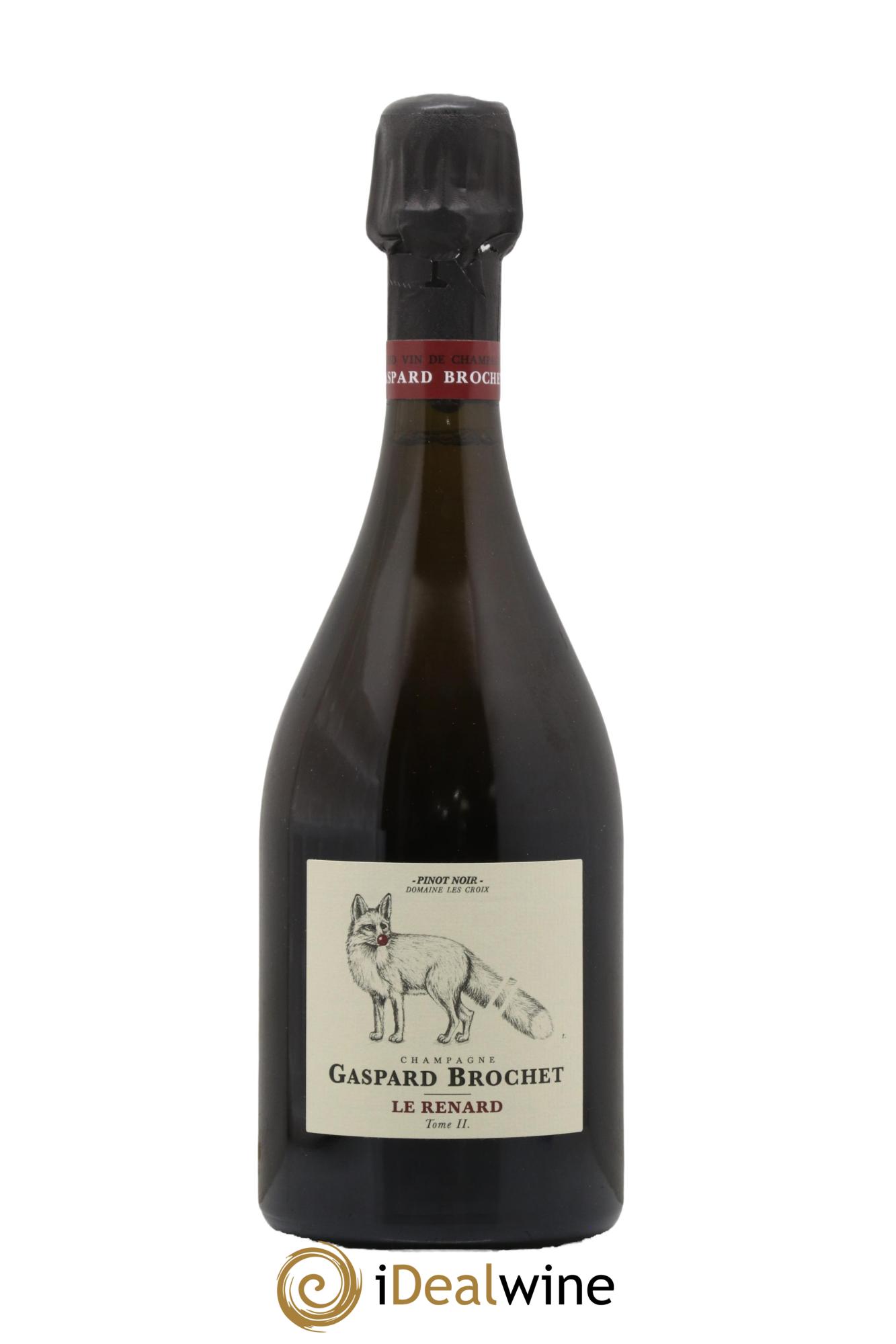 Champagne Brut Nature Le Renard Pinot Noir Tome II Gaspard Brochet - Lot de 1 bouteille - 0