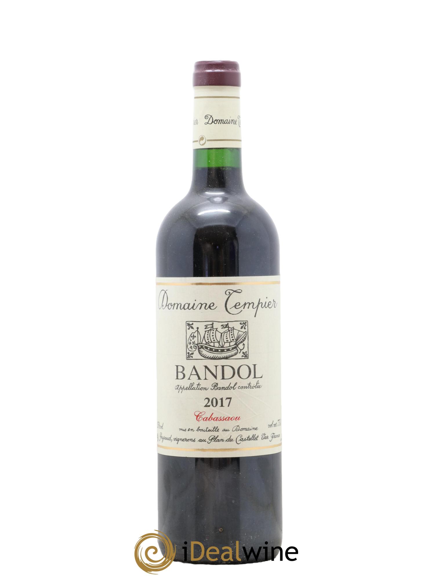 Bandol Domaine Tempier Cuvée Cabassaou Famille Peyraud 2017 - Lot de 1 bouteille - 0