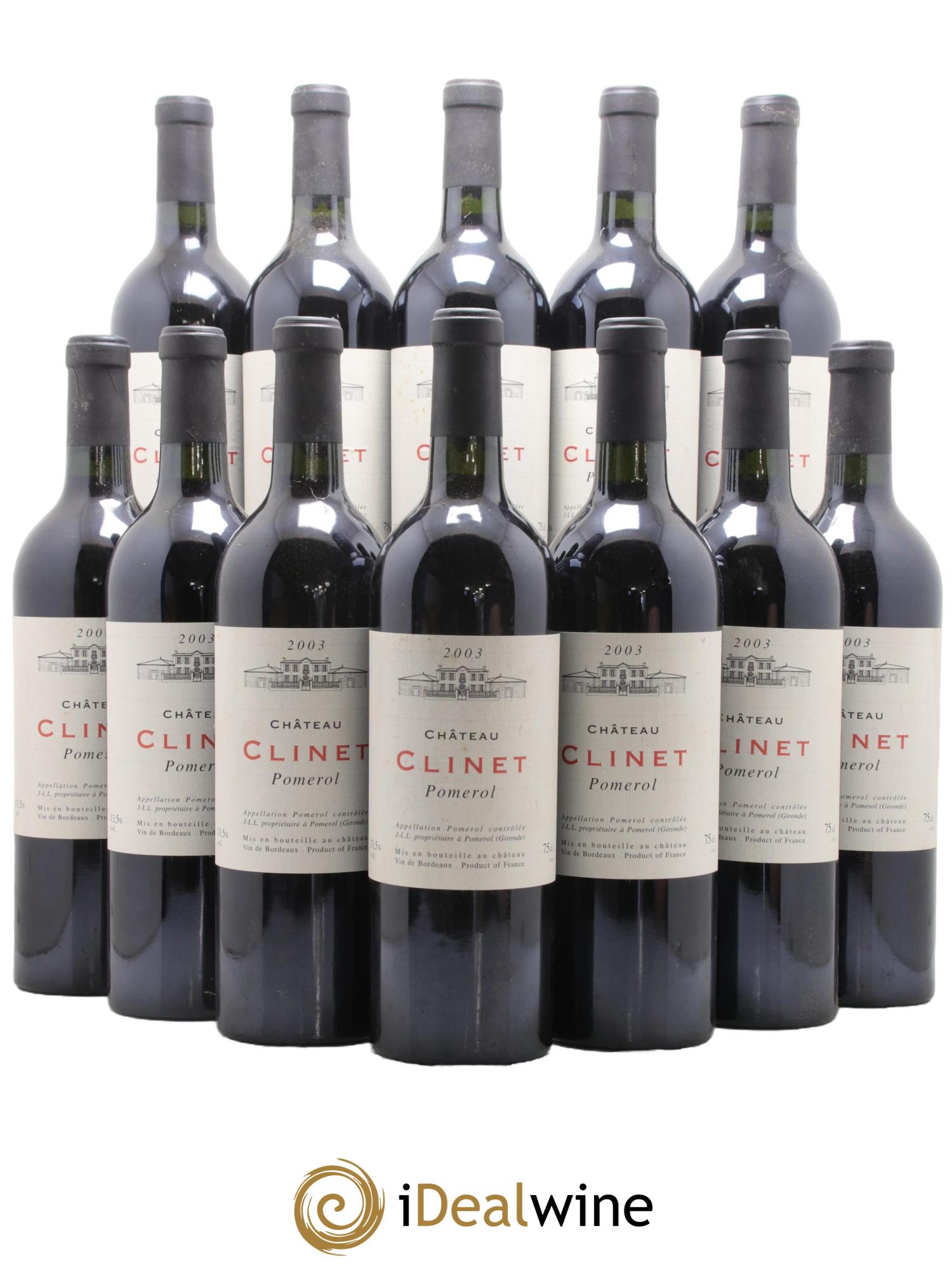 Château Clinet 2003 - Lot de 12 bouteilles - 0