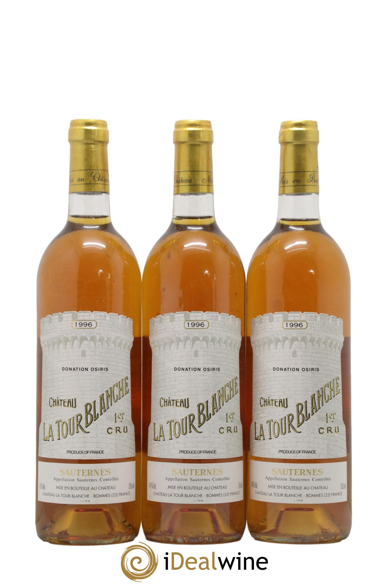 Château la Tour Blanche 1er Grand Cru Classé 1996 - Lotto di 6 bottiglie - 2