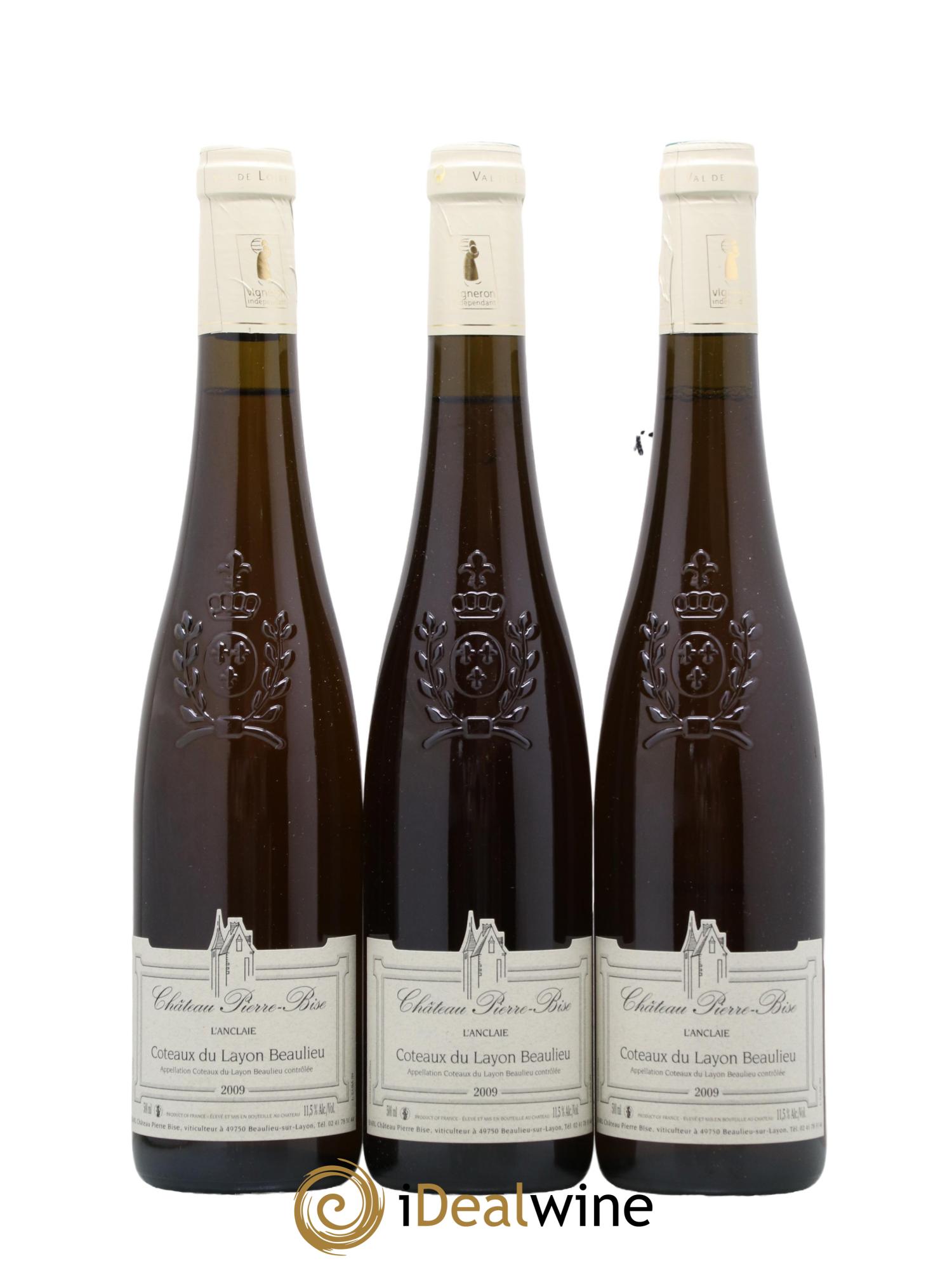 Coteaux du Layon Anclaie Chateau Pierre Bise 2009 - Lot de 3 format 50cls - 0